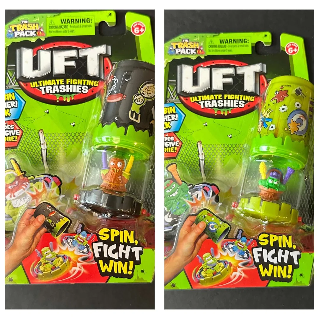 The Trash Pack UFT - Spin, Fight Win! Spin Bin Launcher (LOT of 2)