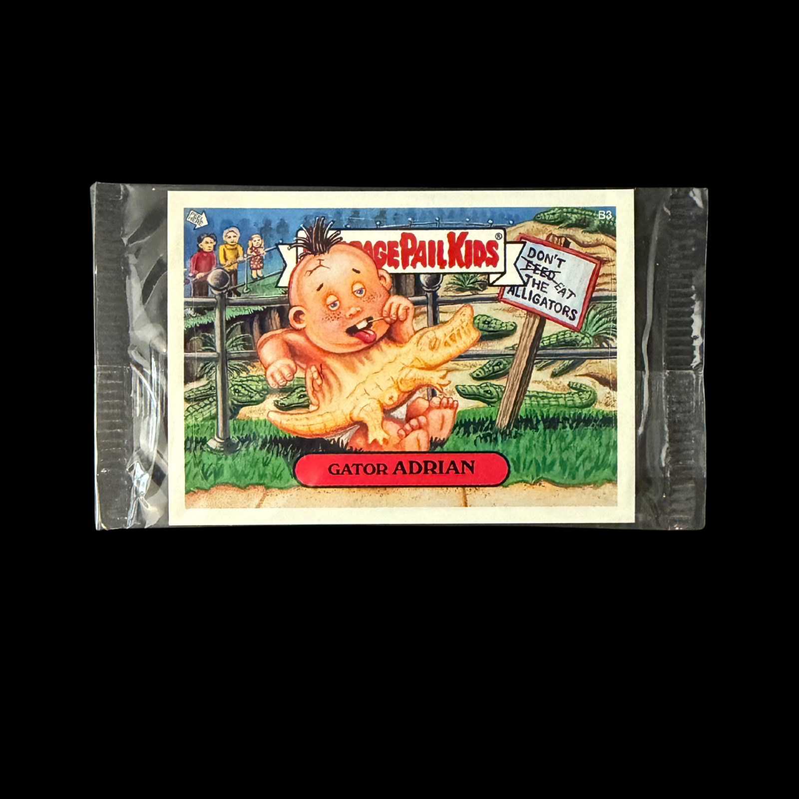 GARBAGE PAIL KIDS ALL NEW SERIES 3 BONUS CARD B3 GATOR ADRIAN IN WRAPPER