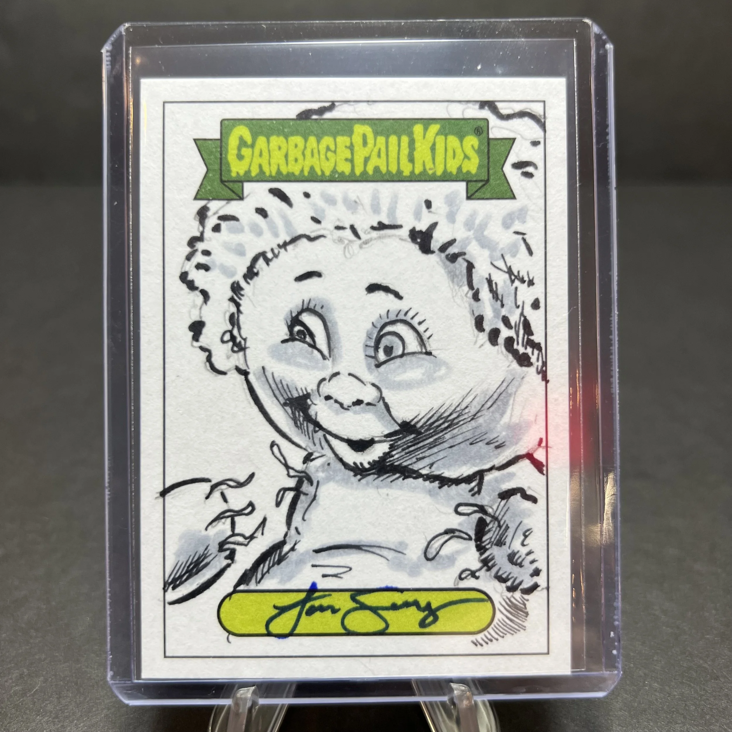 GARBAGE PAIL KIDS BUSTED BOB SKETCH JOHN GREGORY SCRATCH N STINK 2019
