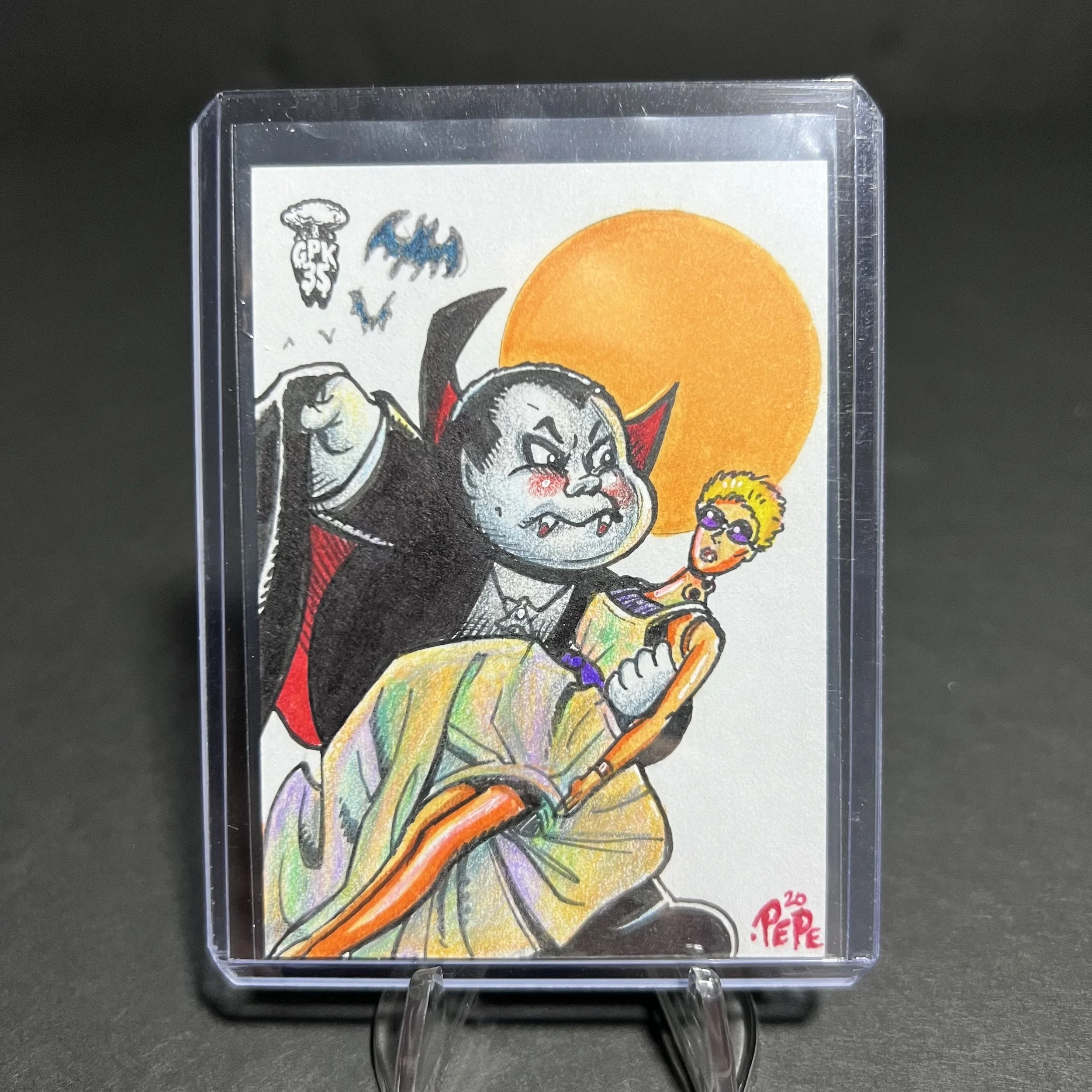 NASTY NICK Sketch Card By DARRIN PEPE KRASHERS 2020