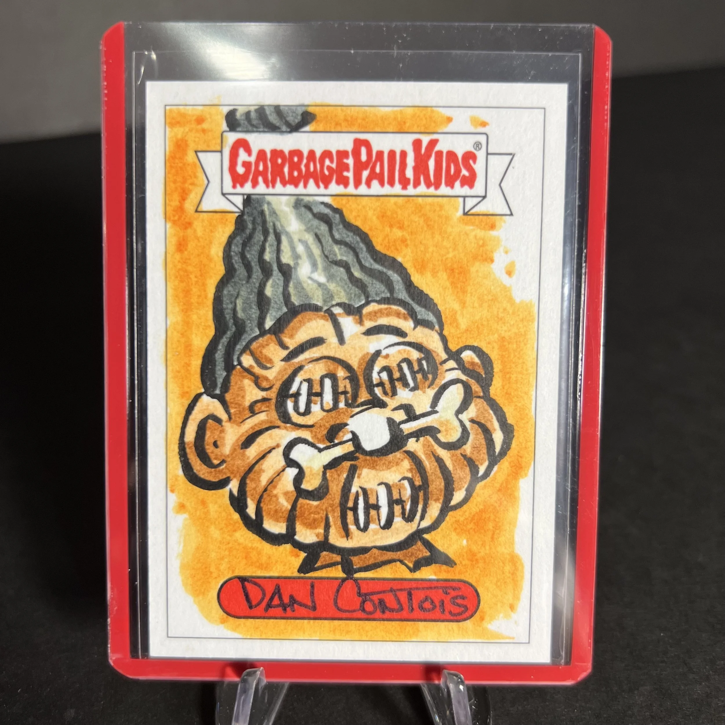 GARBAGE PAIL KIDS NED HEAD SKETCH CARD DAN CONTOIS DISGUSTING DATING 2022