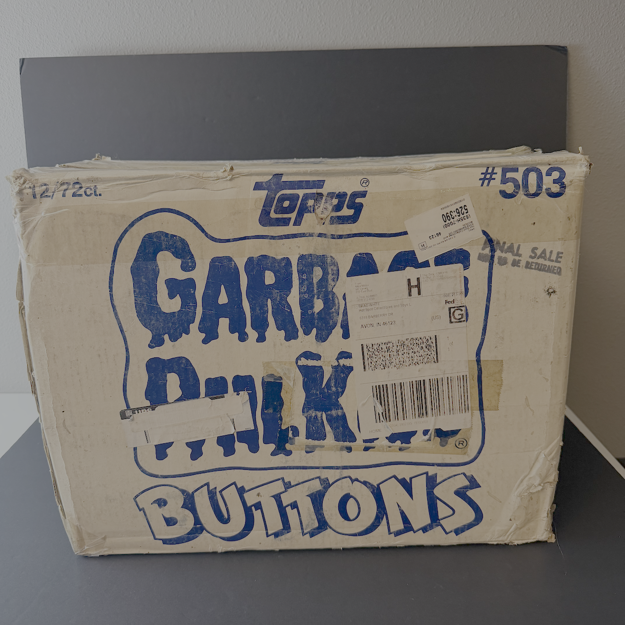 Garbage Pail Kids Buttons Empty Case