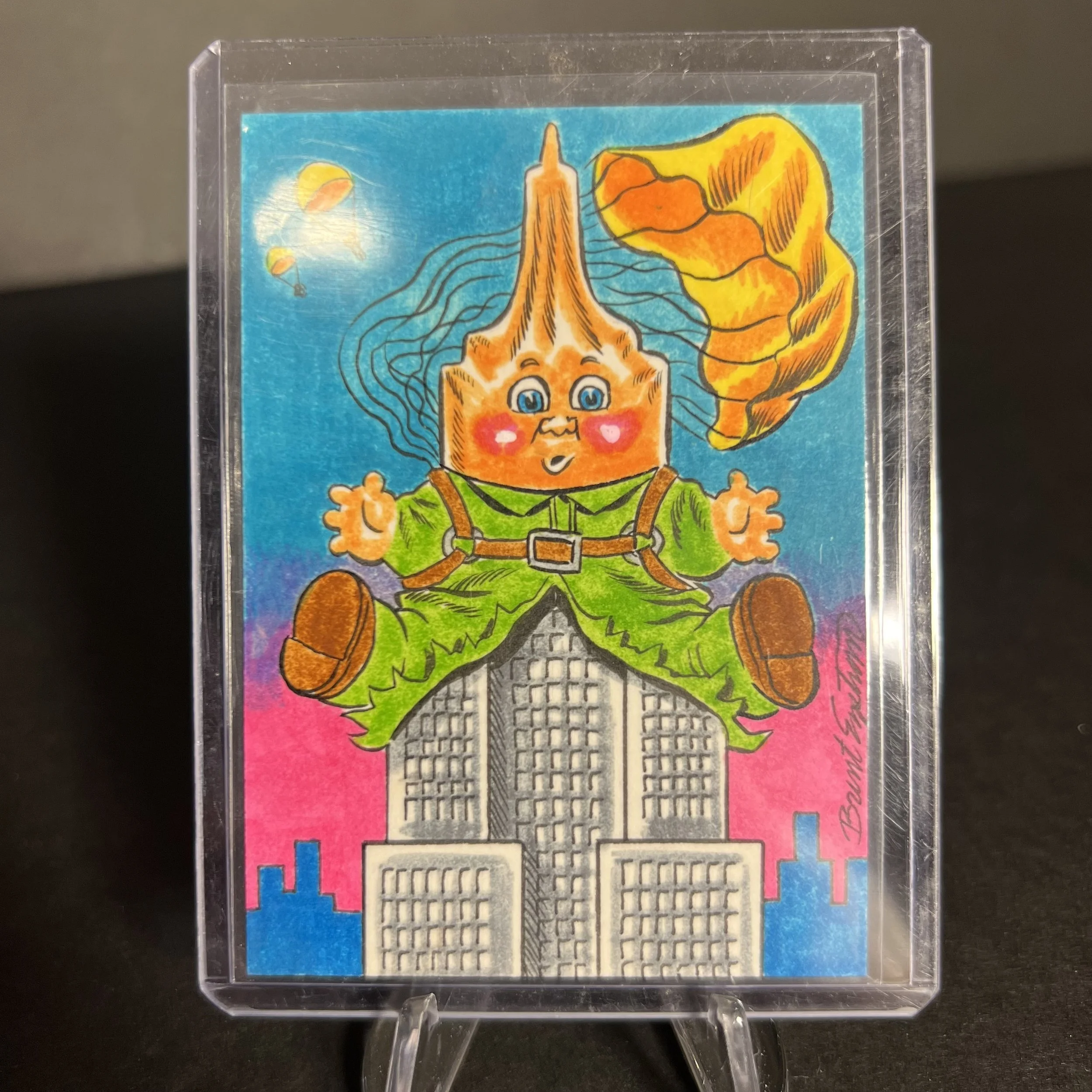 GARBAGE PAIL KIDS PERRY CHUTE ARTIST SKETCH CARD BRENT ENGSTROM ART