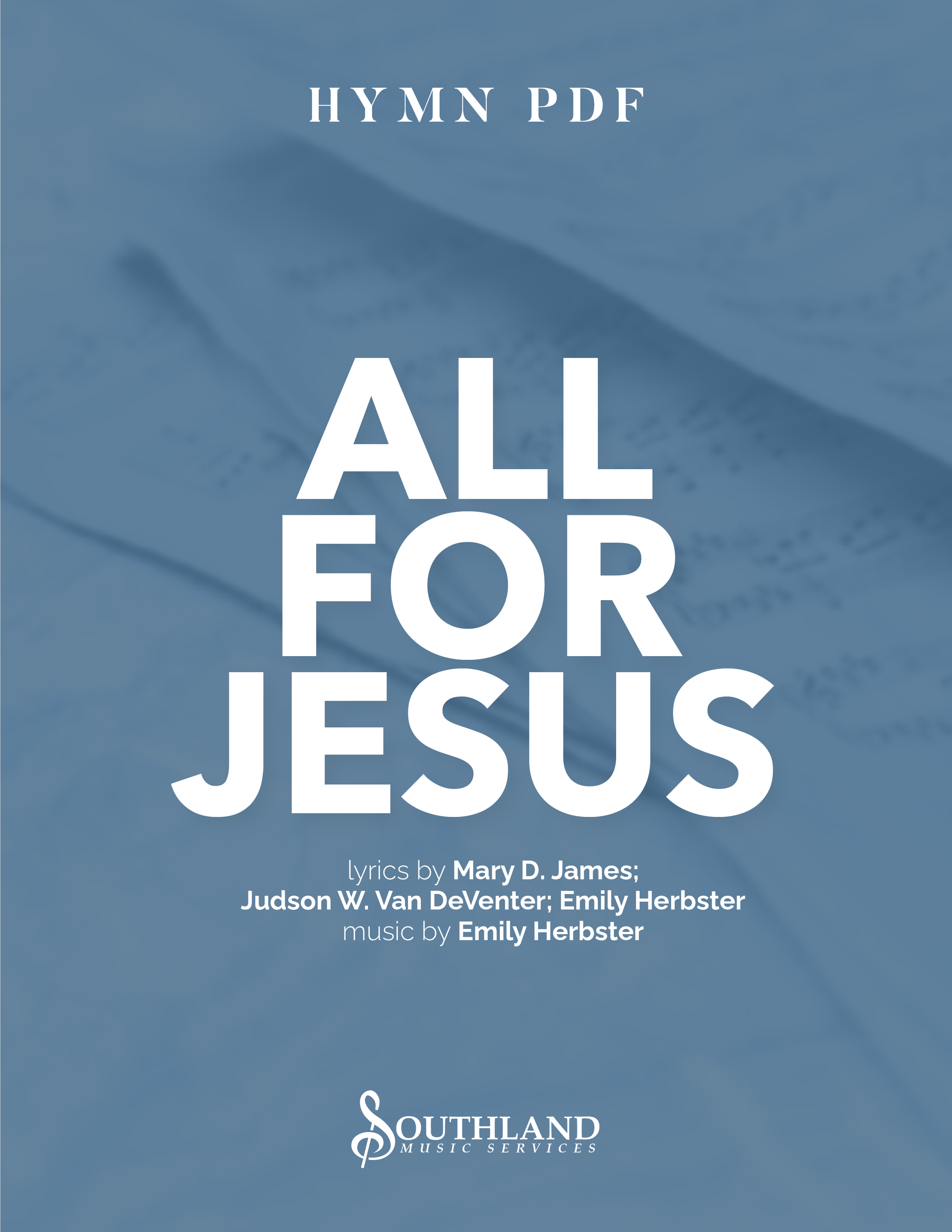 All For Jesus (PDF)