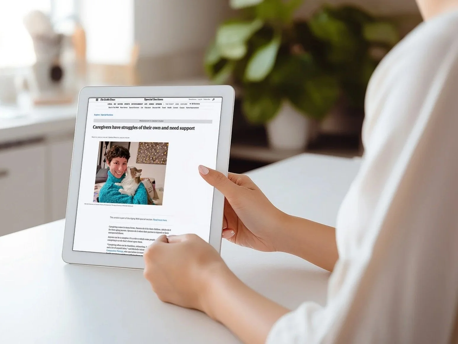 Seattle Times caregiver article preview
