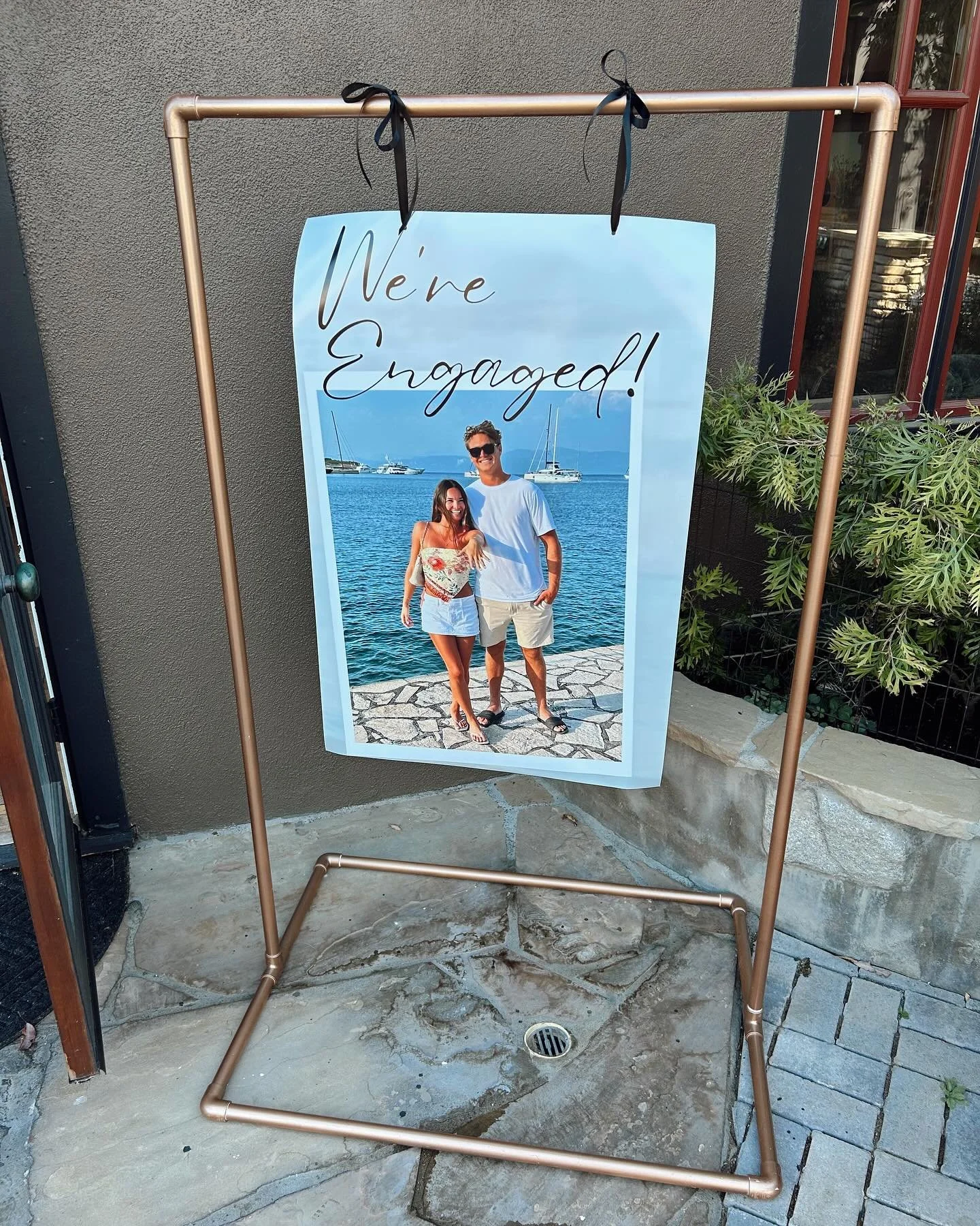 We love big announcement signage!!! Congrats to this amazing couple!!! 🥂🍾💍✨✨✨✨