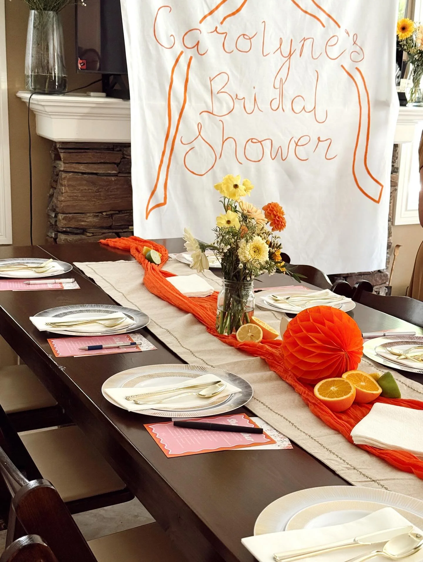A beautiful shower for beautiful people 🧡🧡🧡