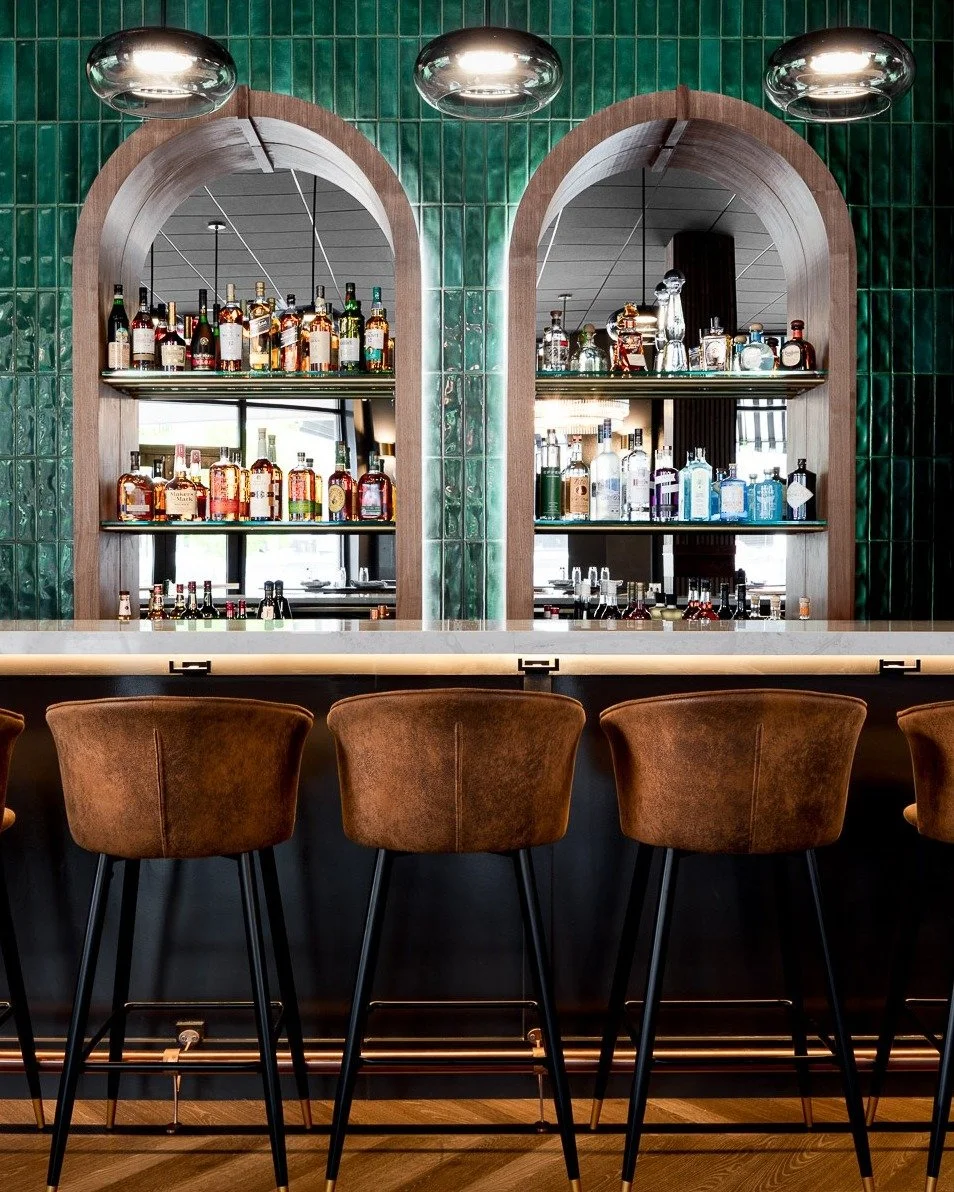 La Dolce Vita in Dover combines warmth and refinement in every detail &mdash; from the rich textures to the natural light across the bar. My goal is always to capture spaces like this in their best light, highlighting what makes the design feel timel