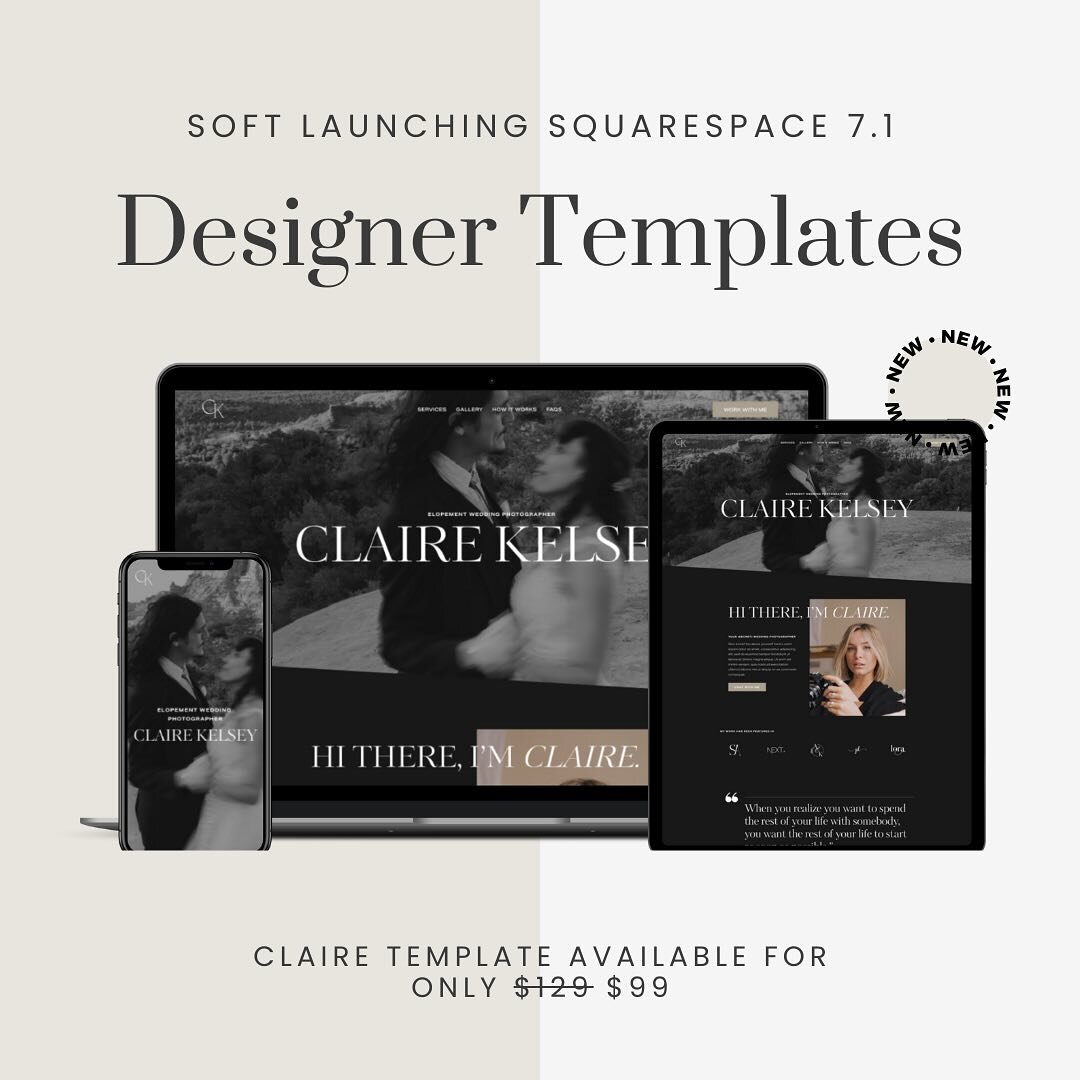 I heard you all loud and clear! These past few months I&rsquo;ve been working on something I&rsquo;ve been wanting to do for a long time&hellip; TEMPLATES! 💻🎨

So many of you wanted a more affordable option to owning a website, and here is one at a