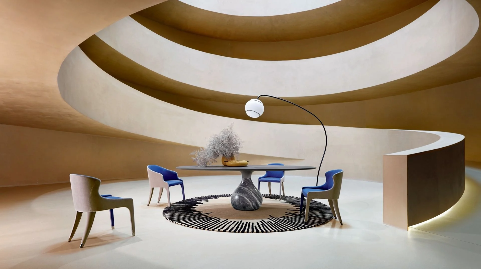 AQUA round dining table - matte carrare - 3.jpg