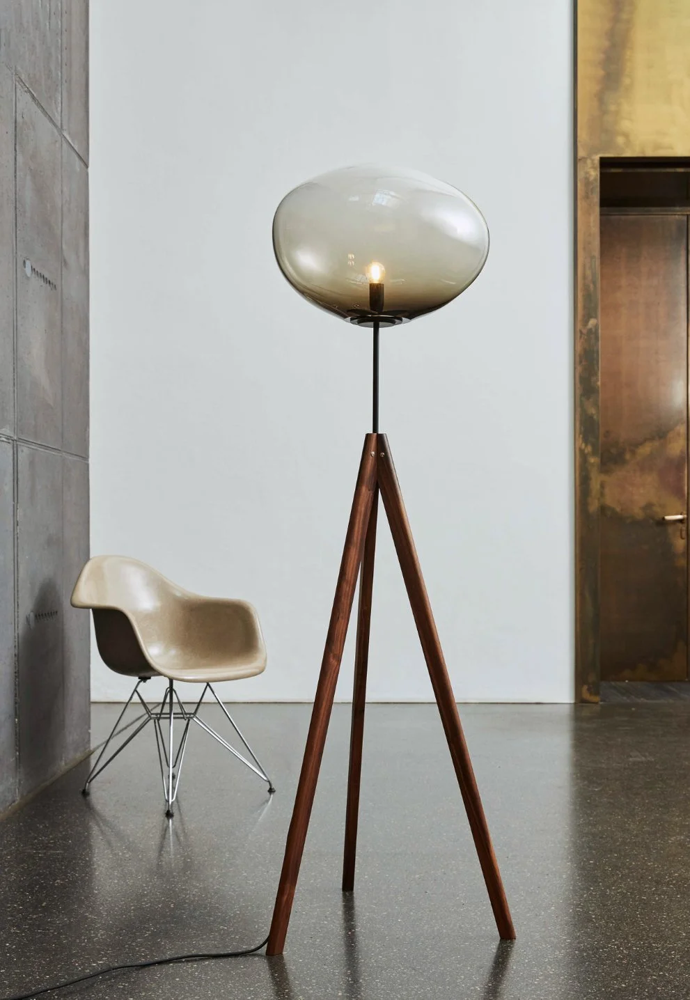 Statix Floor Lamp Silver Smoke