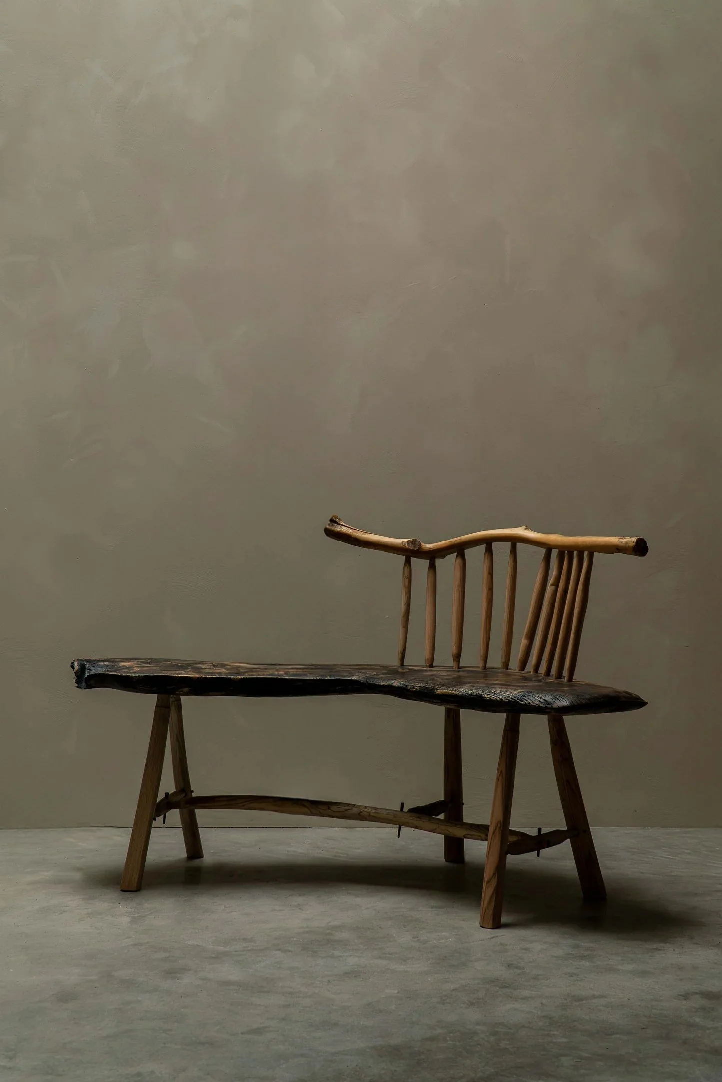 CARVED BENCH