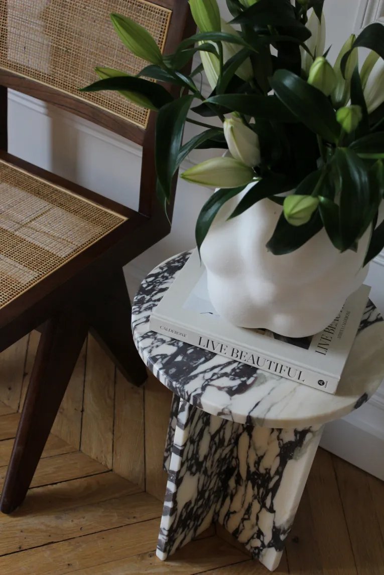 Rosie Calacatta Viola Marble Coffee Table
