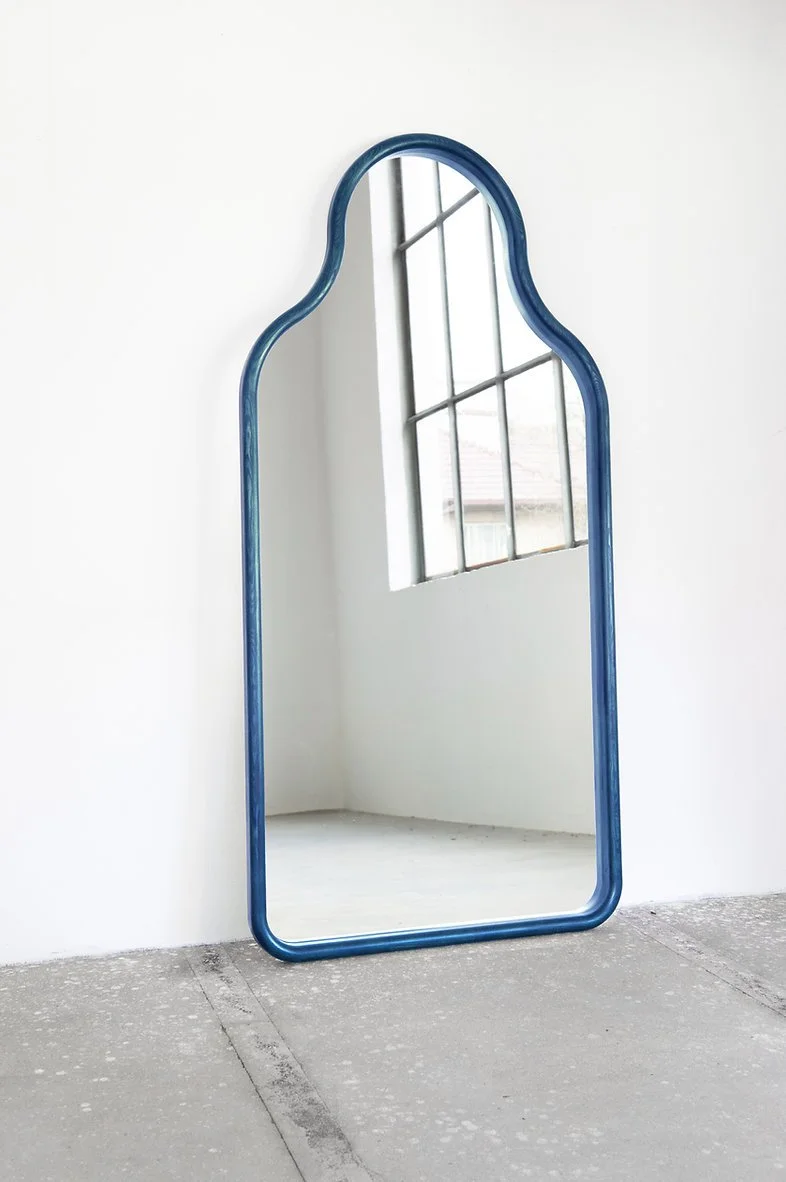 TRN wooden ash mirror / XL/L size