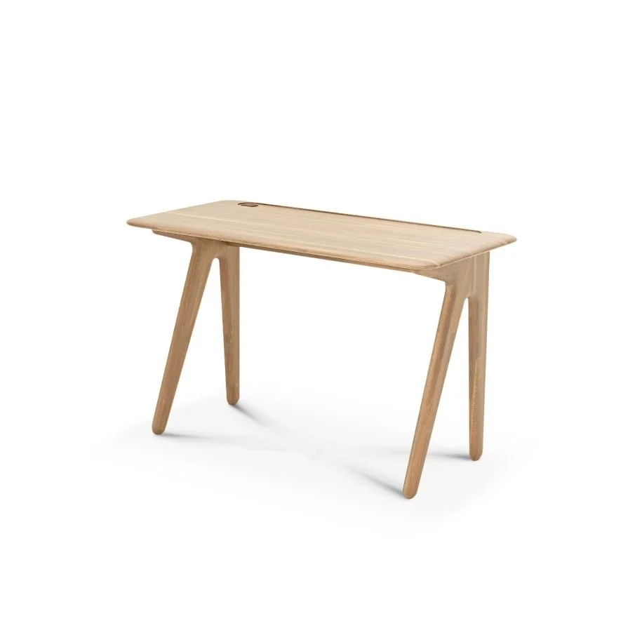 Slab Individual Desk Small Natural Oak