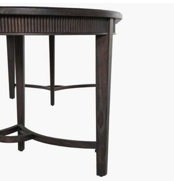 Whitlock 86" Dining Table, Cerused Forest Black