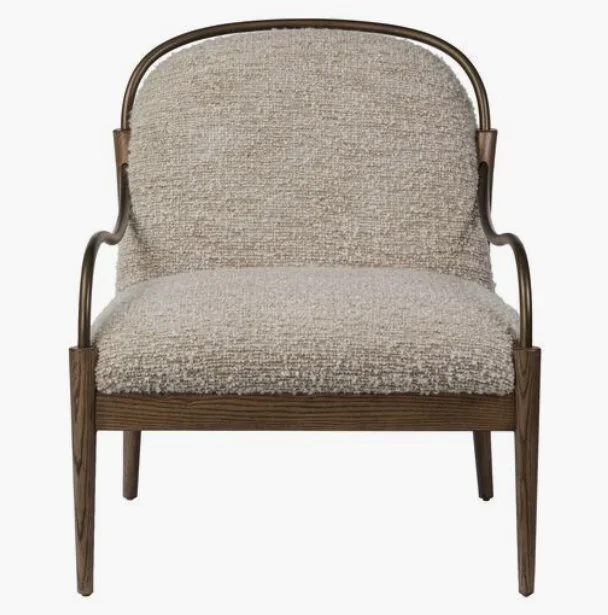 Demi Accent Chair, Ivan Stone Boucle