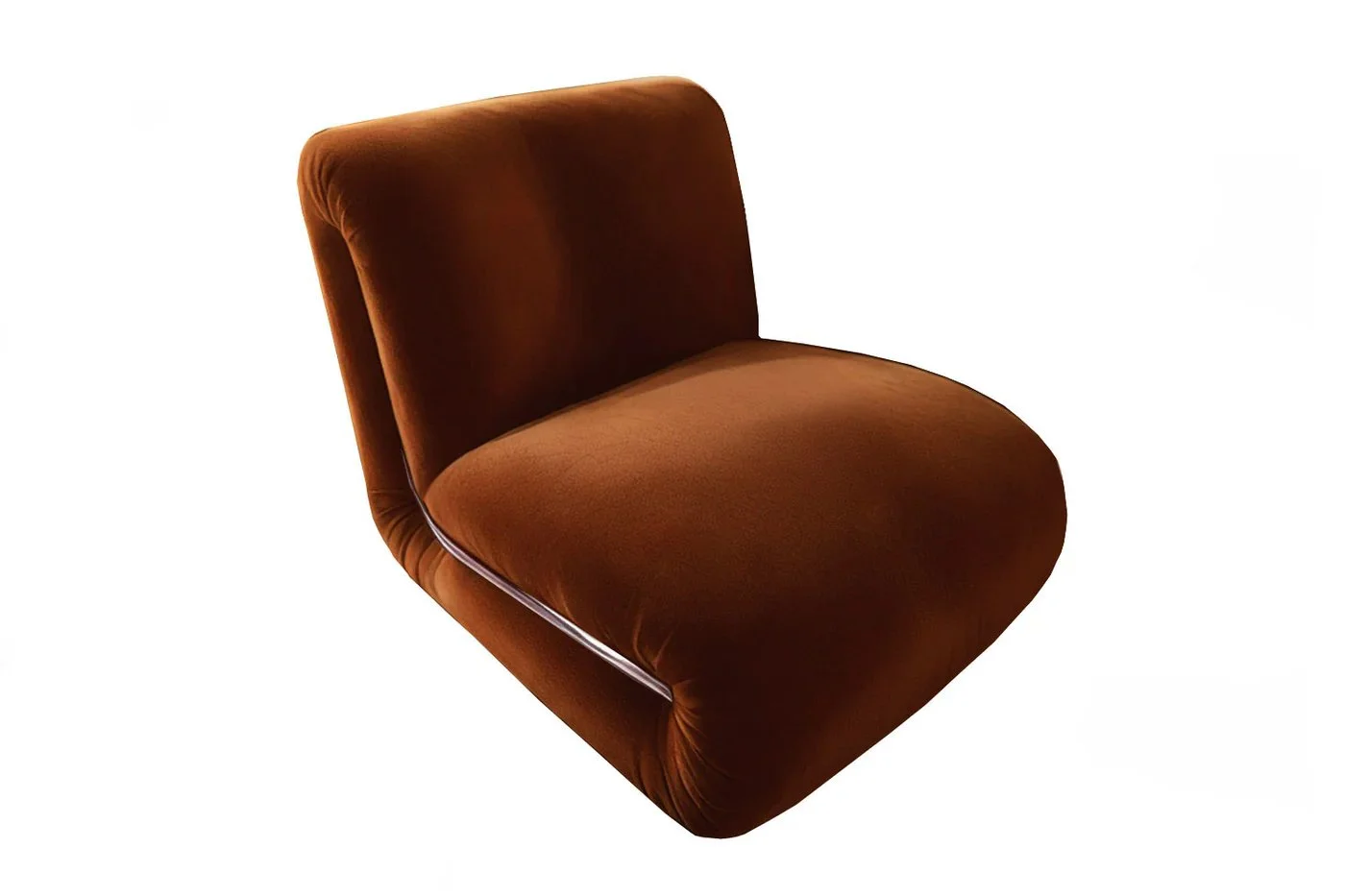 Frenesi Lounge Chair Brown Velvet - 3.jpg
