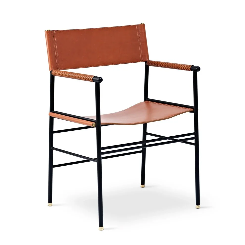 Repose Chair - Handmade in cowhide with brass details, fully customizable - 2.jpg