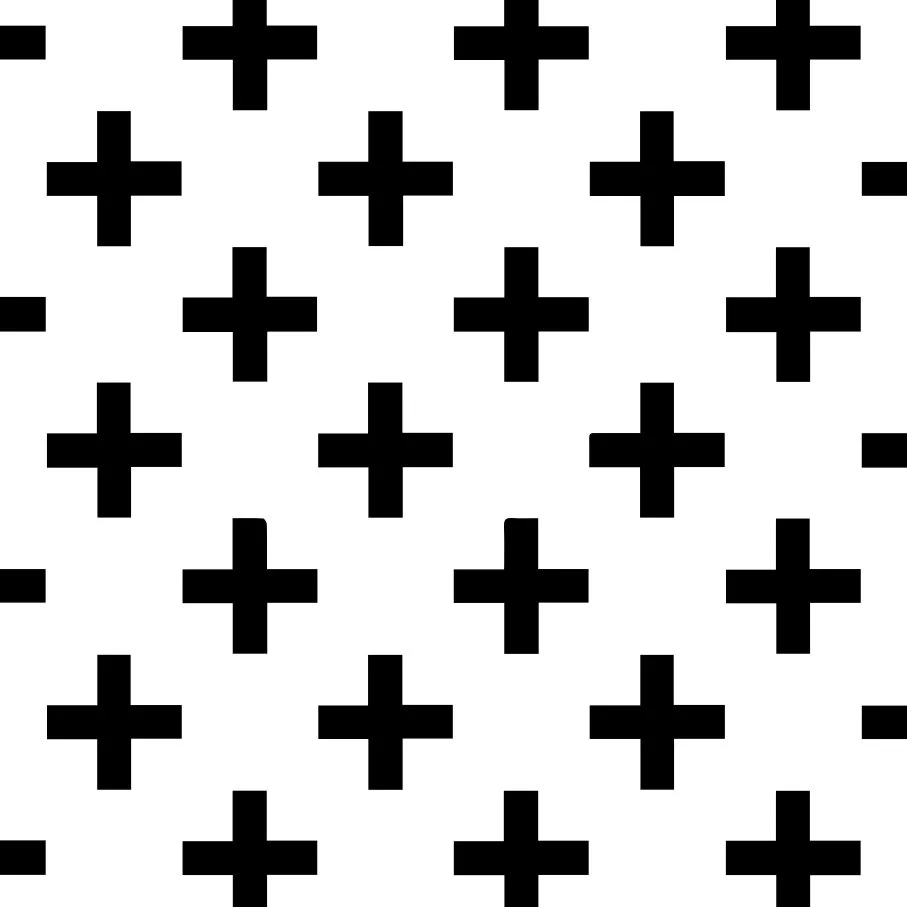 Pattern of black plus signs on a white background.