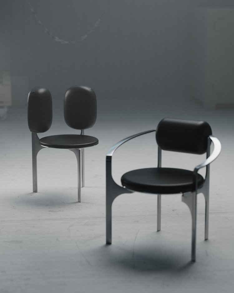 Rose Armchair - Polished Steel - 2.jpg