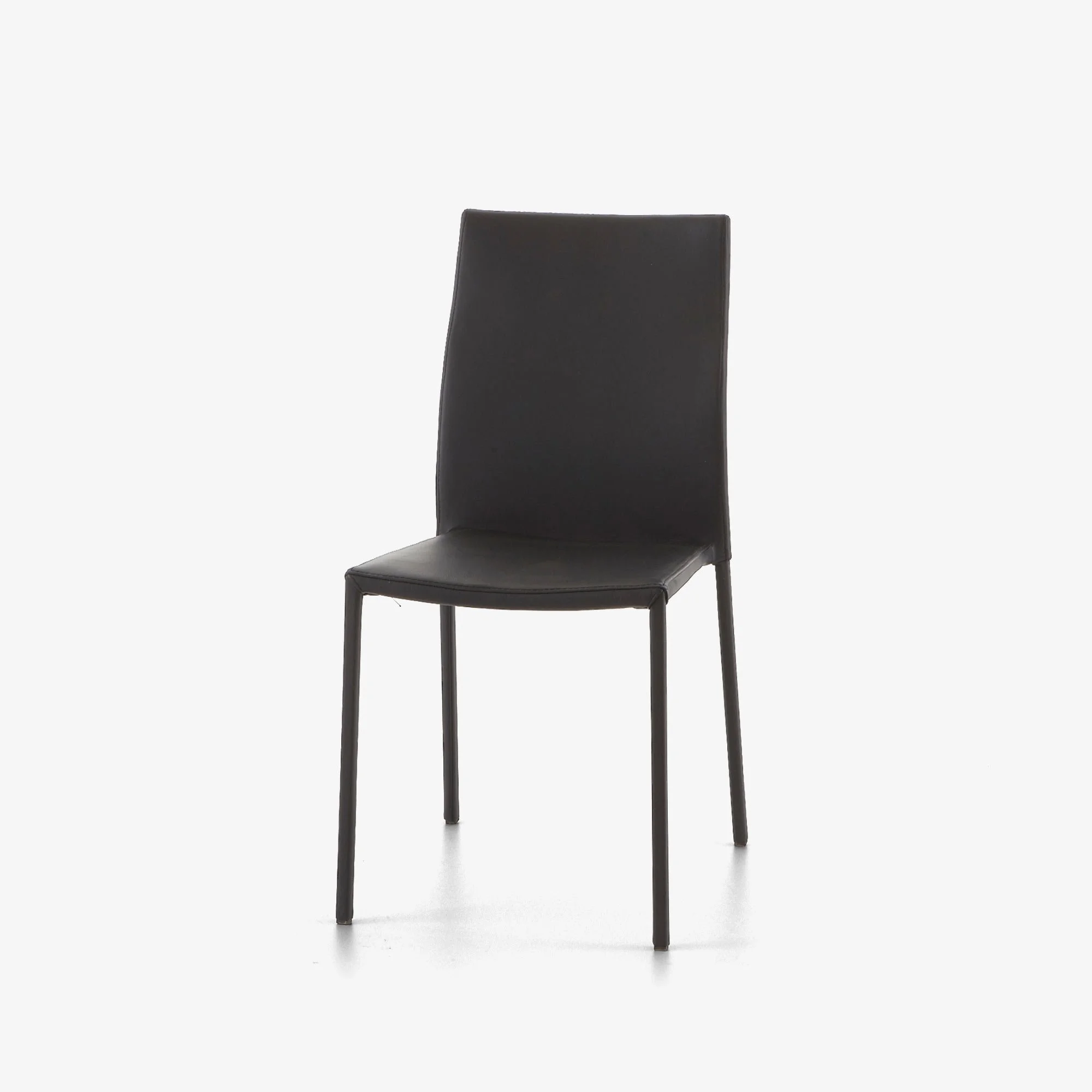 Slim chair Dining chair black leather - 2.jpg
