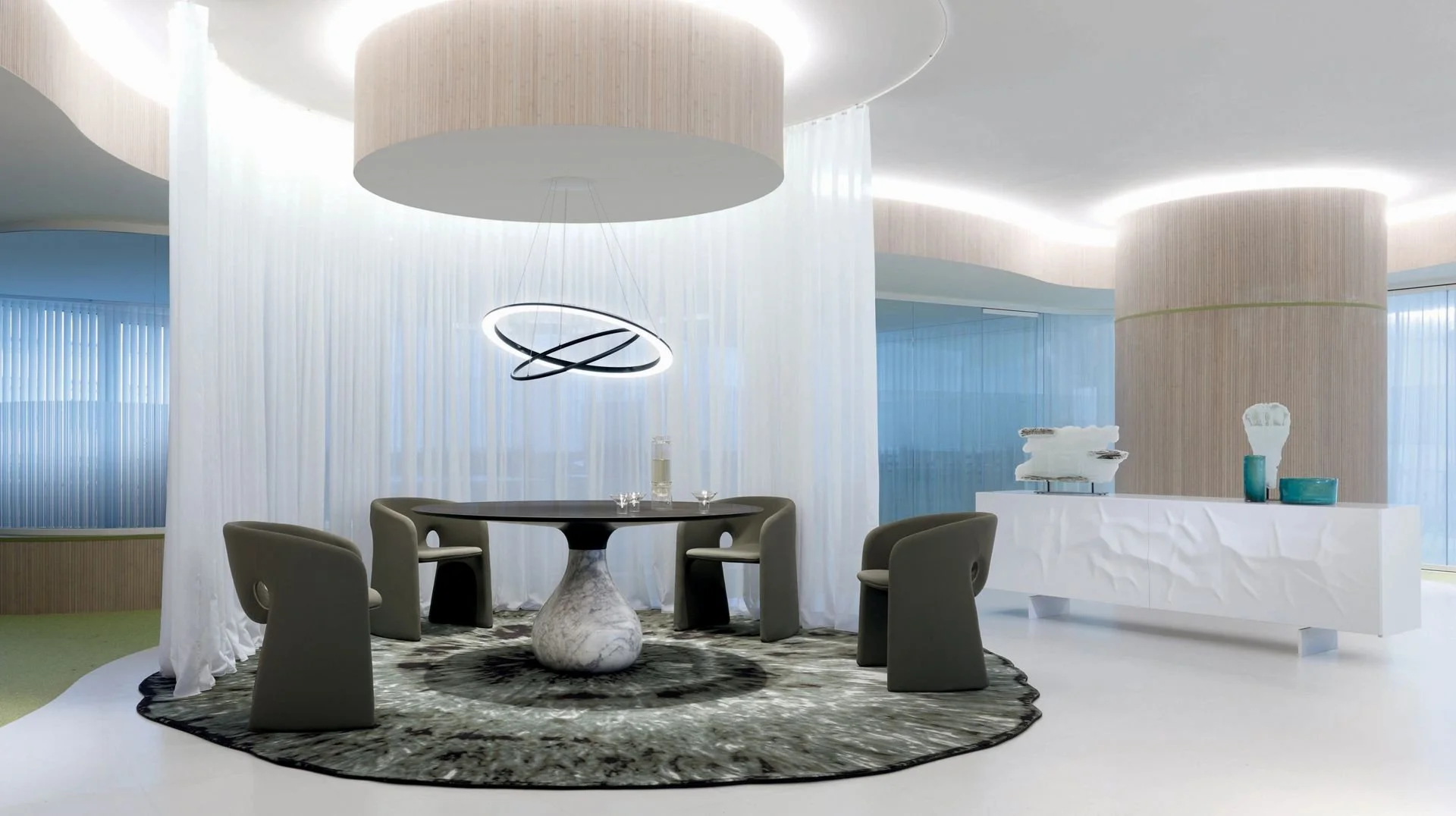 AQUA round dining table - matte carrare - 4.jpg