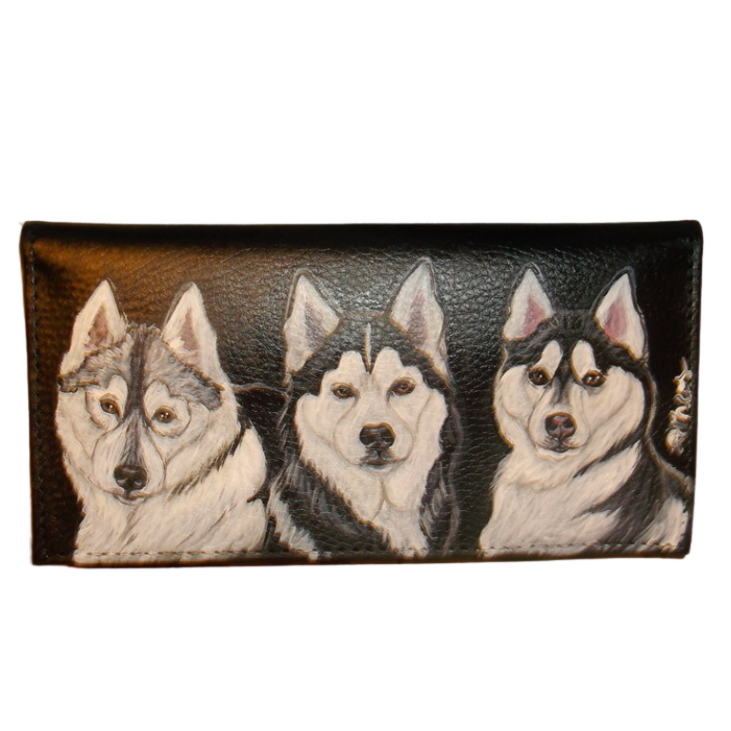 3 dogs custom painted on a checkbook cover.png