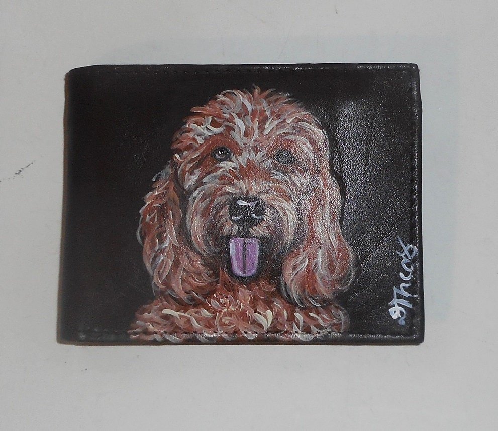 goldendoodle bifold wallet