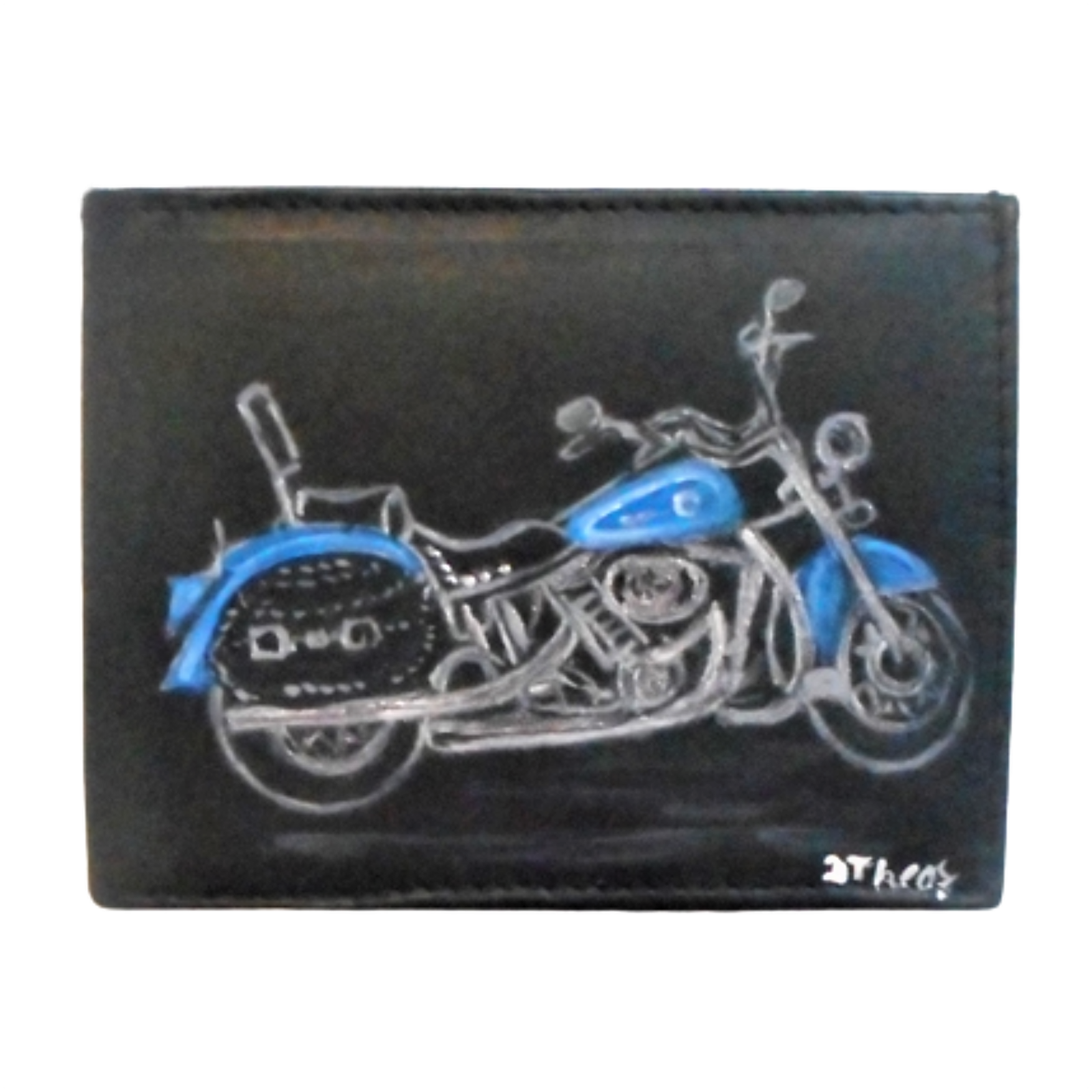 mens wallet hand painted harley bike.png