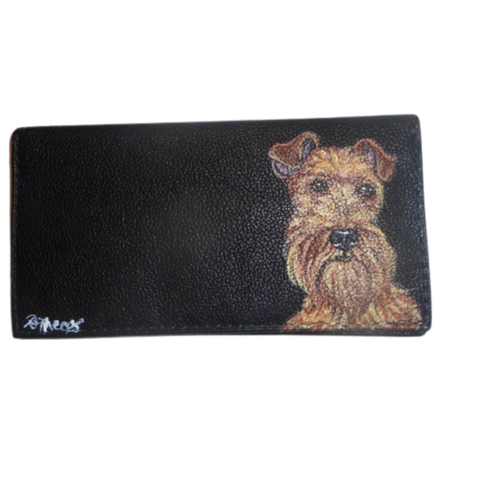 Irish Terrier Dog Customized Checkbook Cover