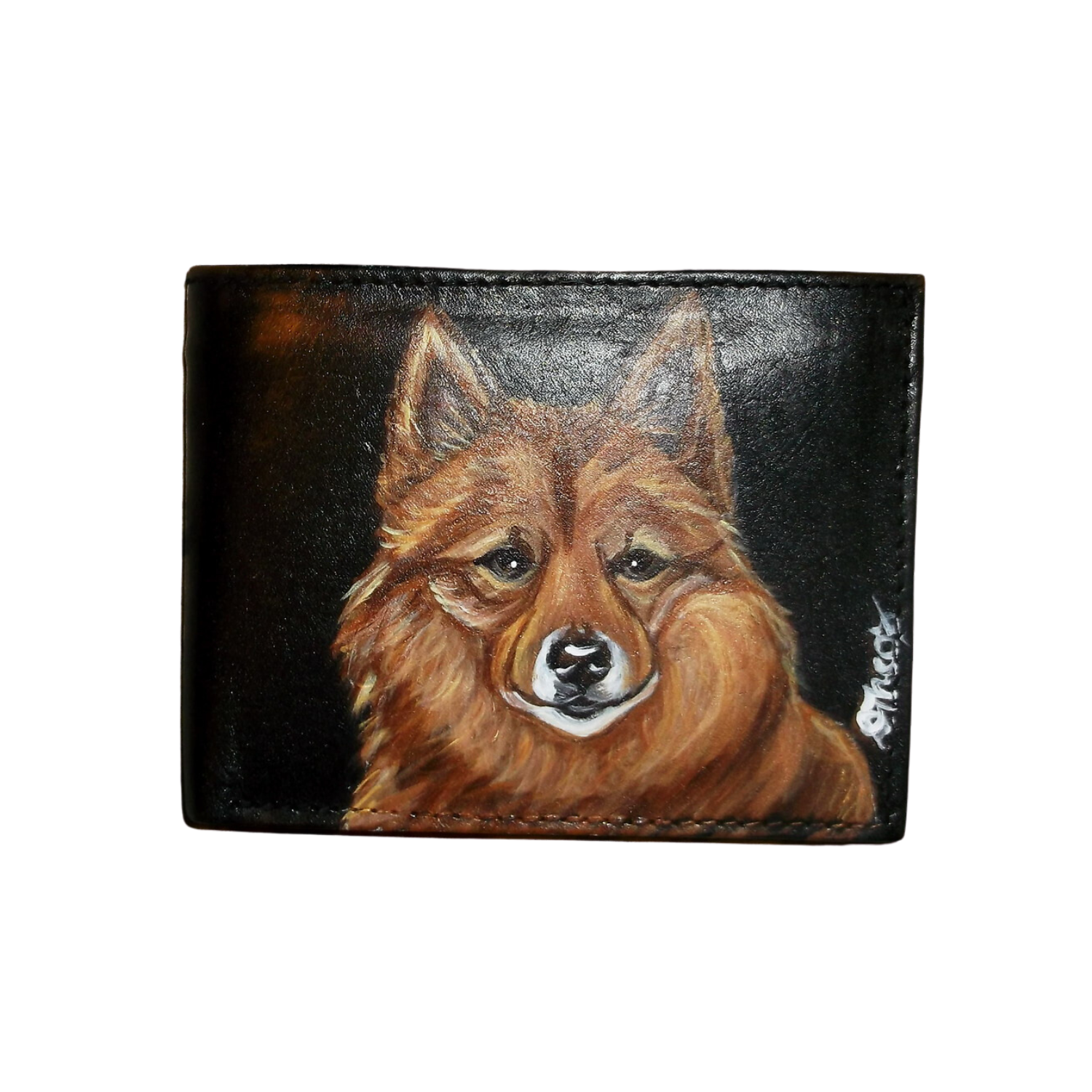 Finnish Spits dog wallet for men