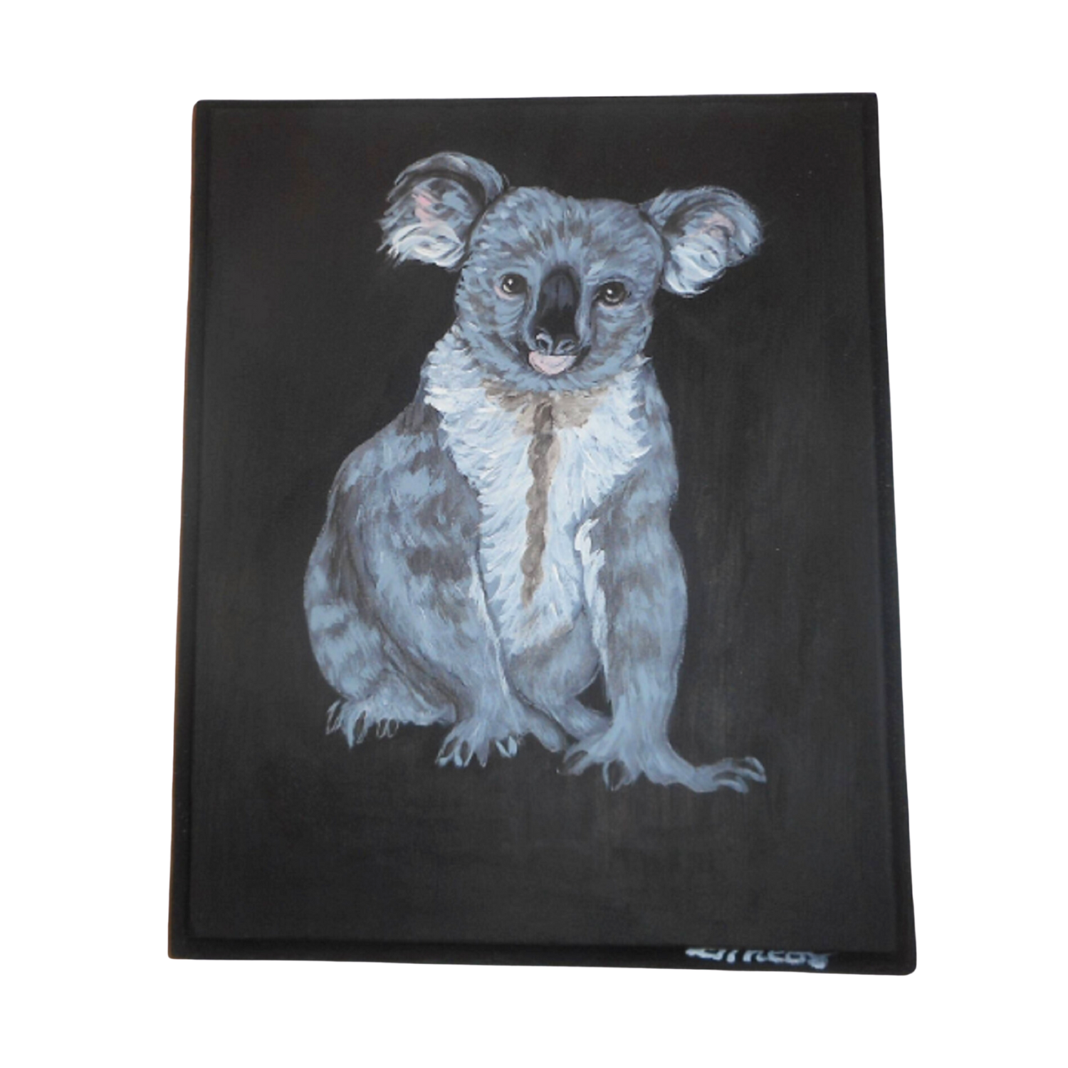 Koala Bear Painting Wooden Plaque
