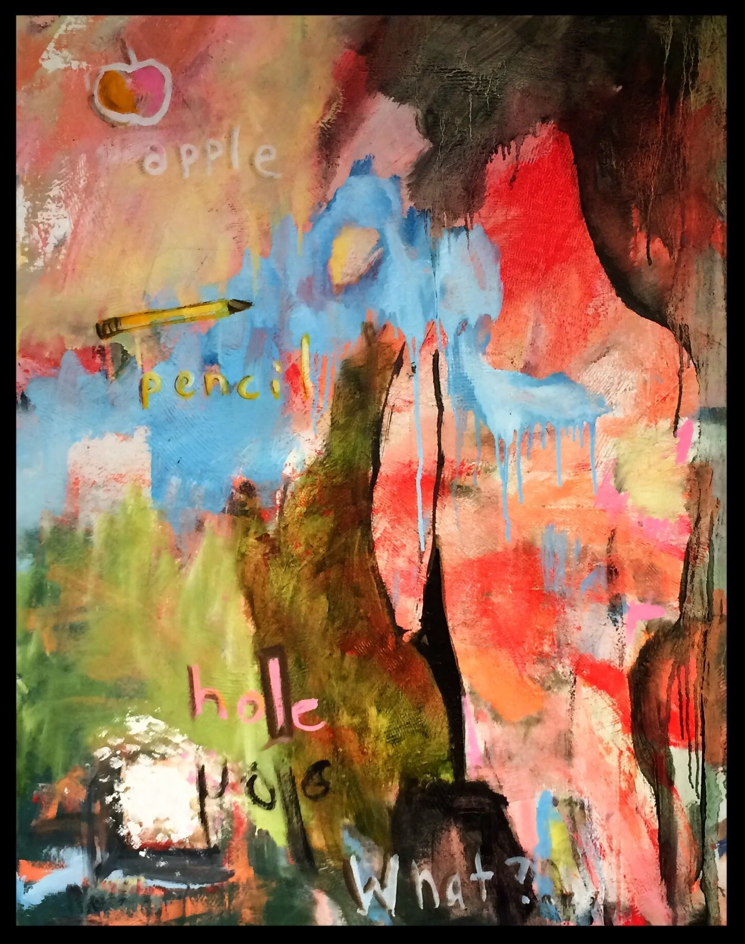 Yeah, I know. Oil on Canvas, 40"x30"x1.5", Framed in Walnut