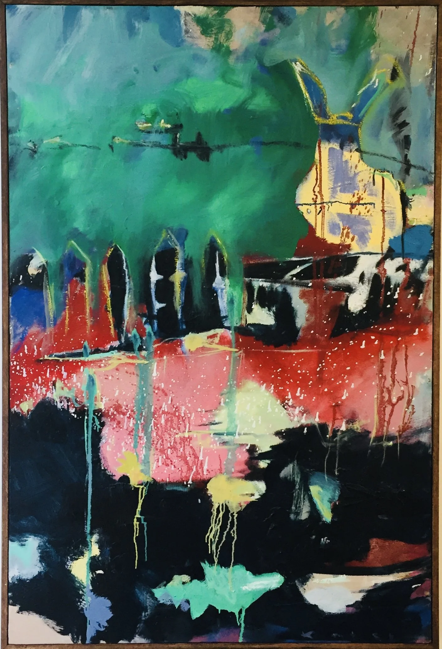 Best Side, 40" x 30" Oil on Canvas, Ready to Hang