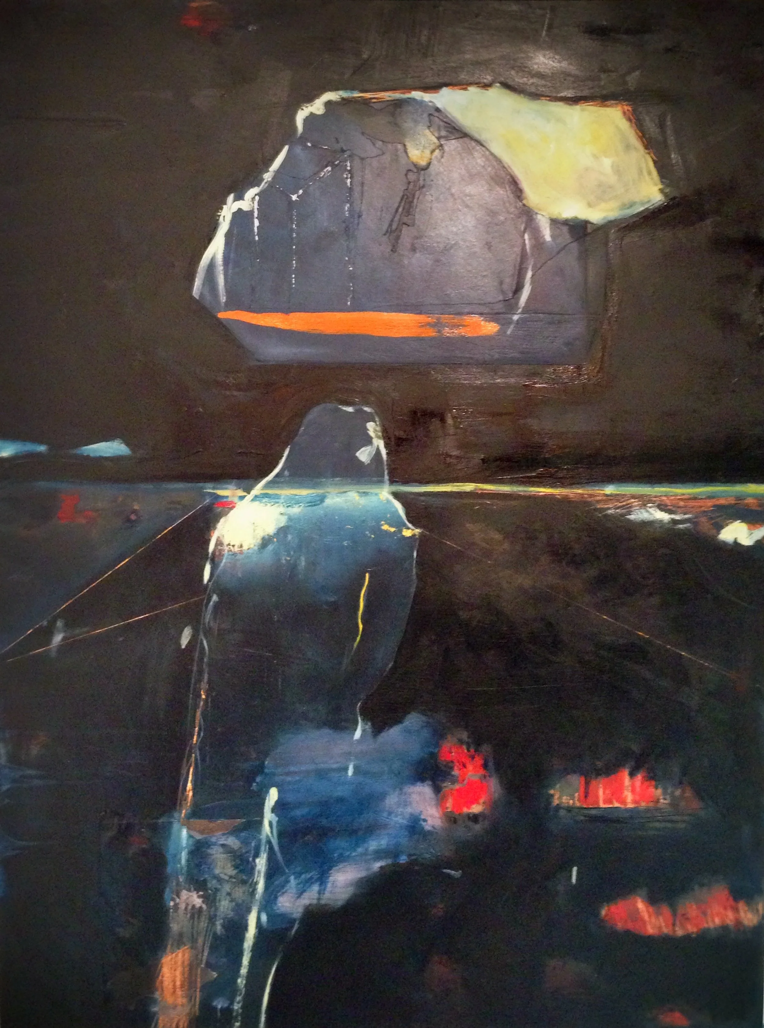 Shelter Me, Oil on Panel, 40"x30"x 1.5" SOLD