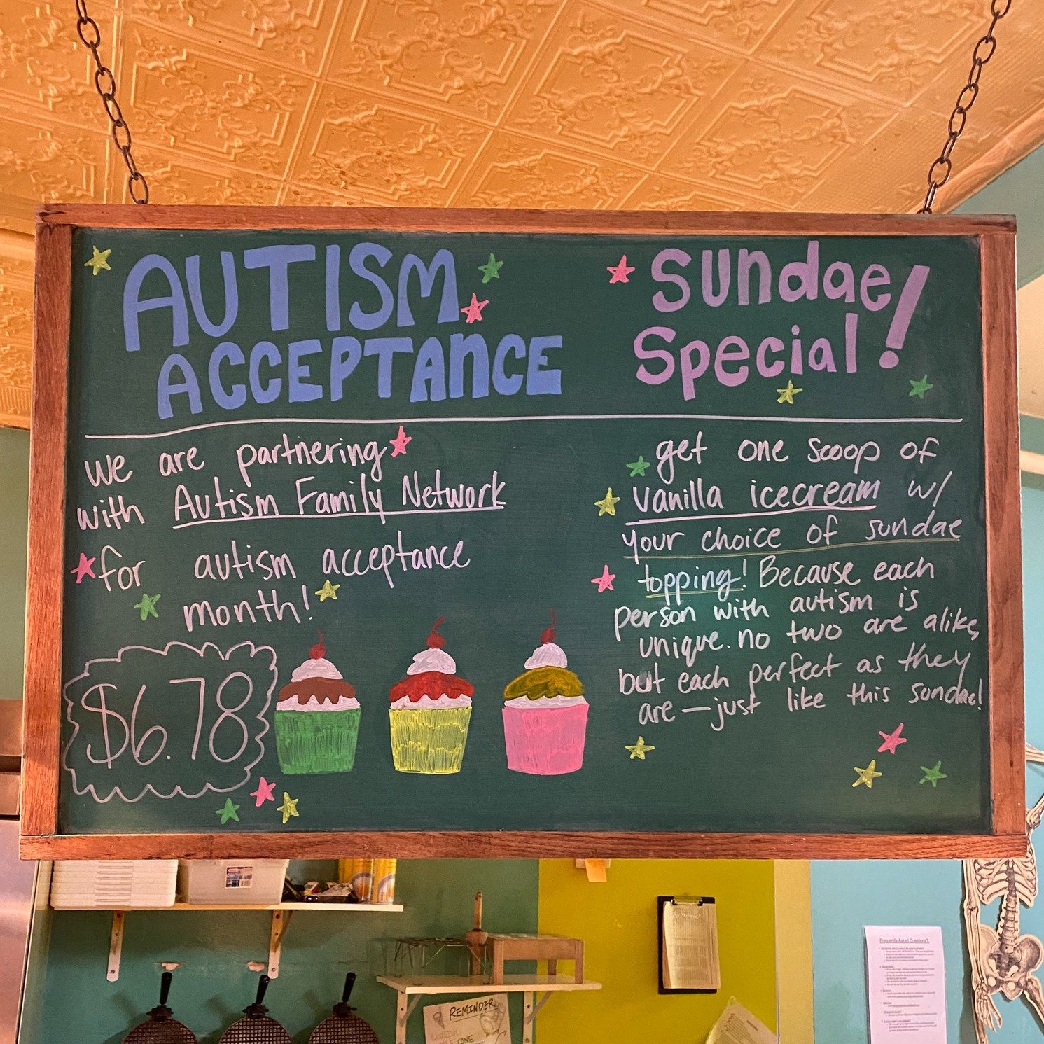 We are partnering with @afn.lincoln to raise awareness this month.🧩

All month long, we will be offering the Acceptance Sundae. It is a one-scoop sundae with a choice number of toppings.

Each person with Autism is unique &ndash; no two are alike &n