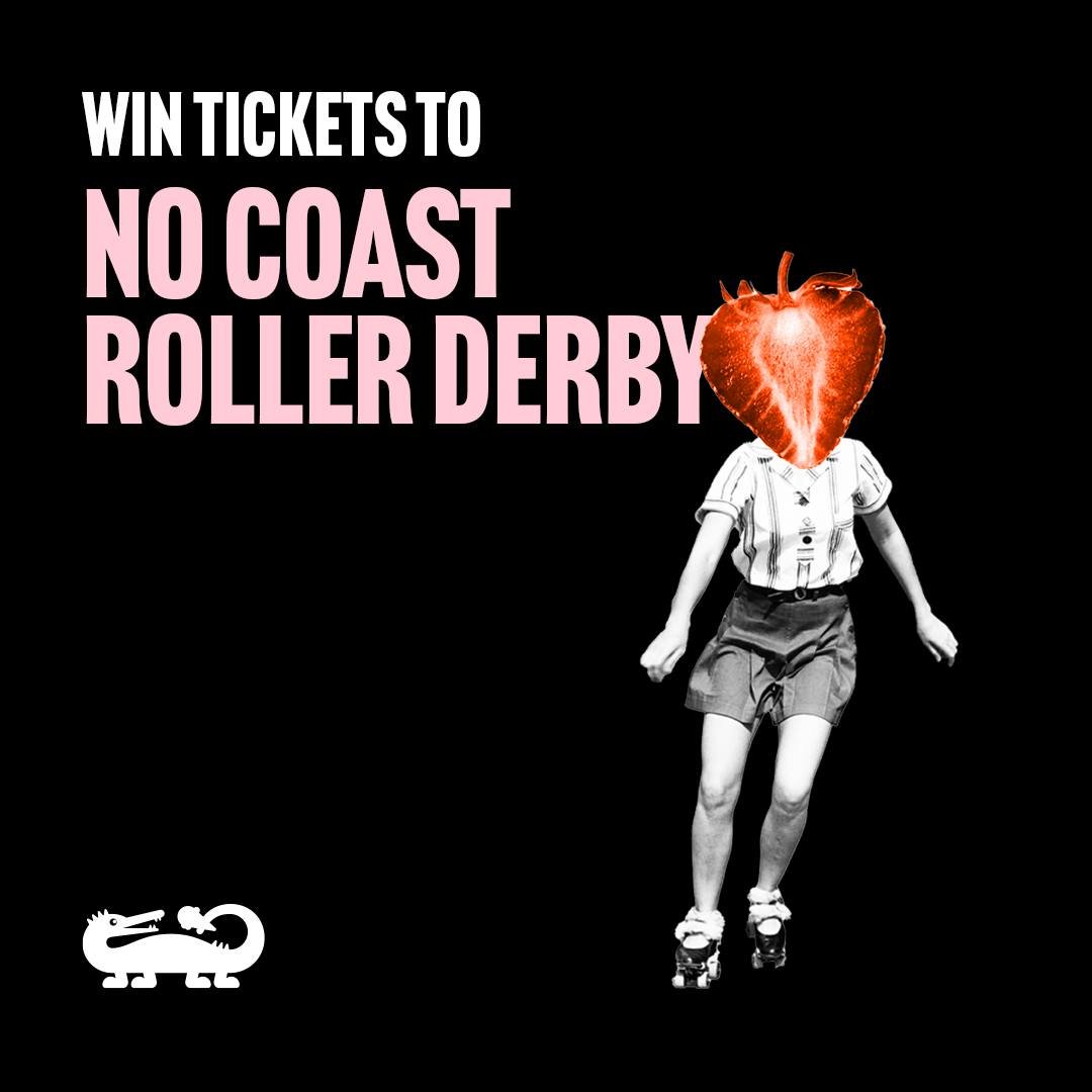 Let's roll!🛼 Bruise Berry &ndash; ice cream with a dark chocolate base, pulverized oreos, blackberries, and cherries &ndash; is BACK to cheer on the No Coast Roller Derby team.🍒

We are GIVING AWAY 4 tickets to their bout on Saturday, May 4 at 5:00
