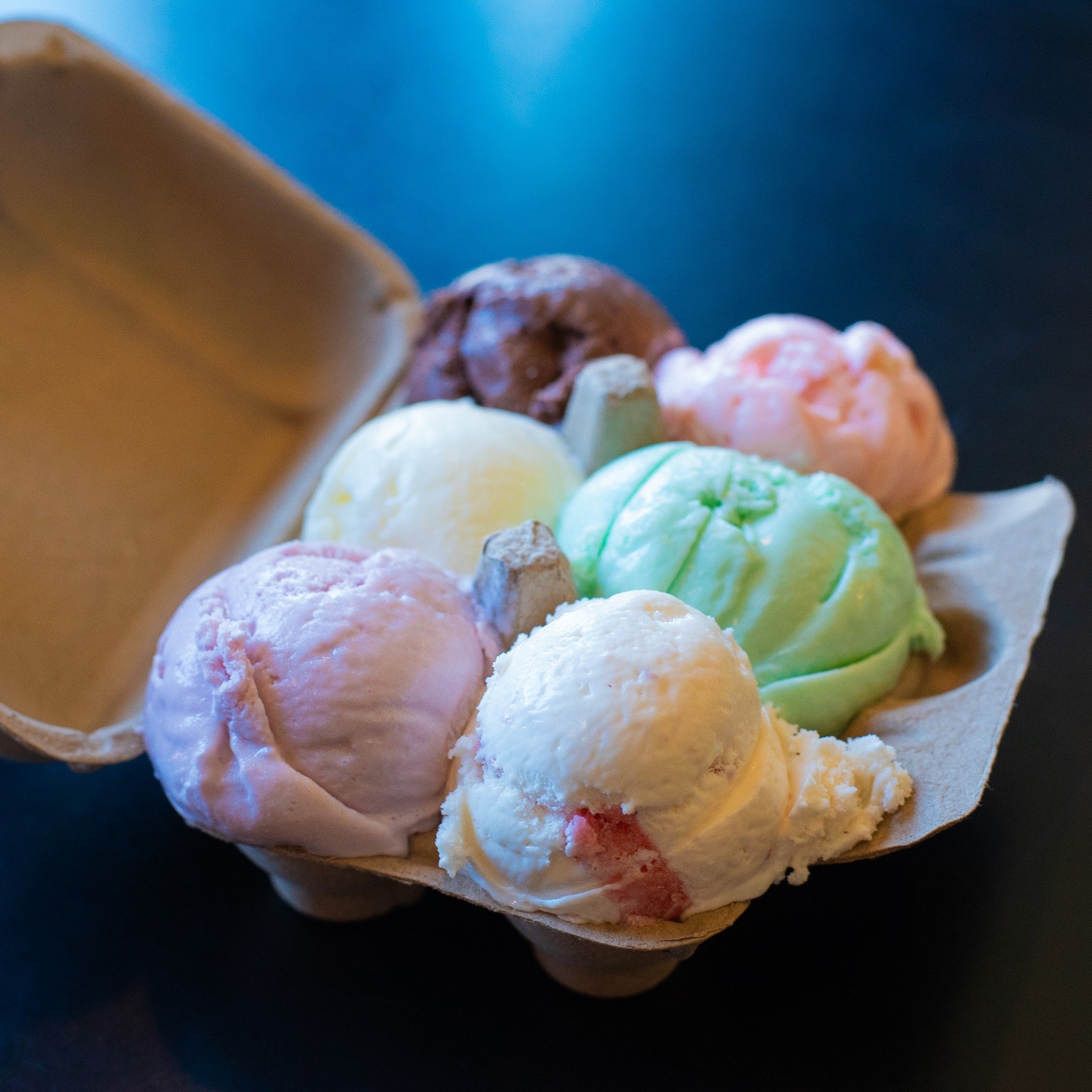 Picking just ONE of our many delicious flavors is hard. Don't.

Order one of our ice cream flights and get SIX mini scoops of any of our flavors. It's perfect for sharing, so bring a friend... or don't. We won't tell.🤫