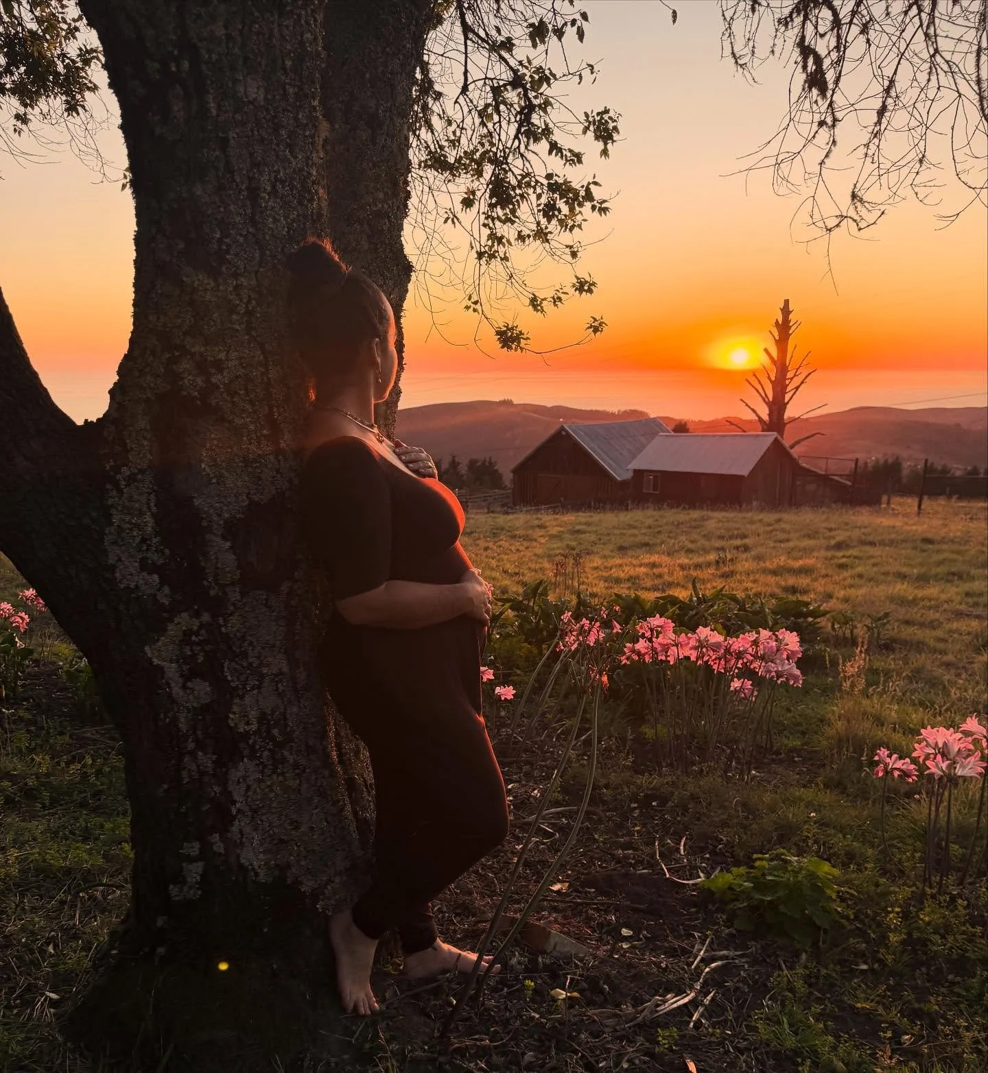 Celebrating this fifth full moon
with you in my womb ✨

Our little ray of light, it&rsquo;s just the beginning, and I adore you completely 

Creating family with papa David Henry, 
steady warmth, love of my life 
a dream come true. 

&bull;&bull;&bul