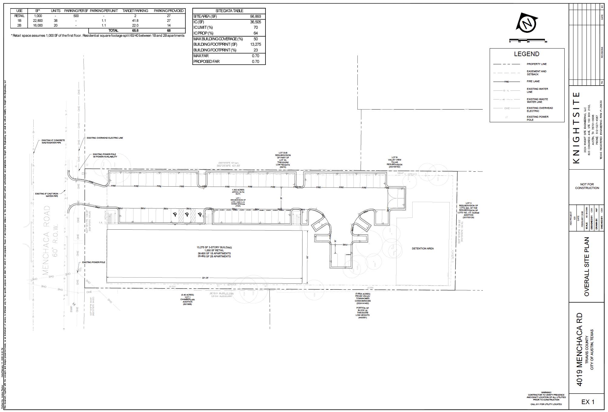 Potential multifamily site plan