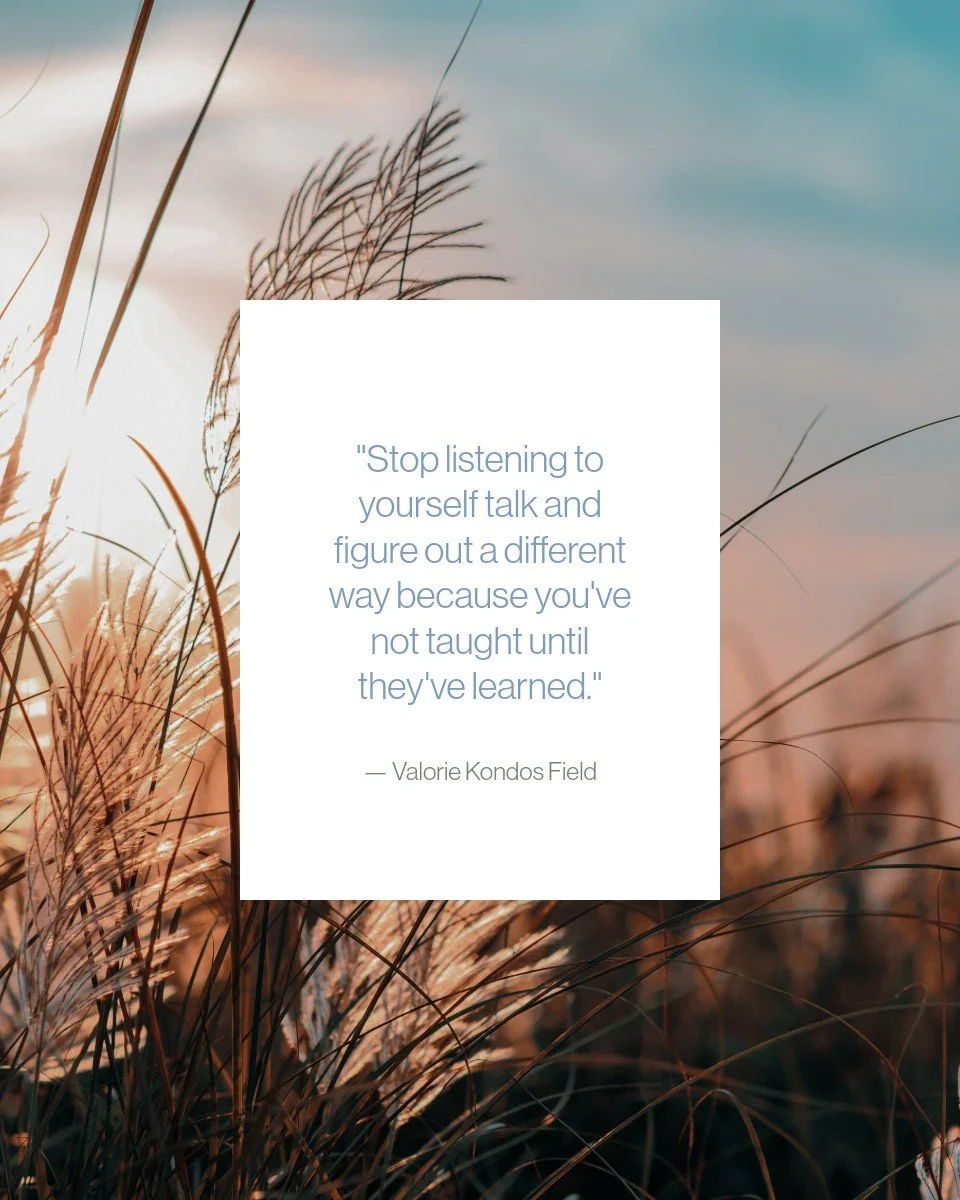 "You've not taught until they've learned." Powerful words from Miss Val!
ㅤ
#StepWisePodcast #LeadershipPodcast #AuthenticLeadership #LeadershipMindset #LeadershipTips #InspirationalConversations
