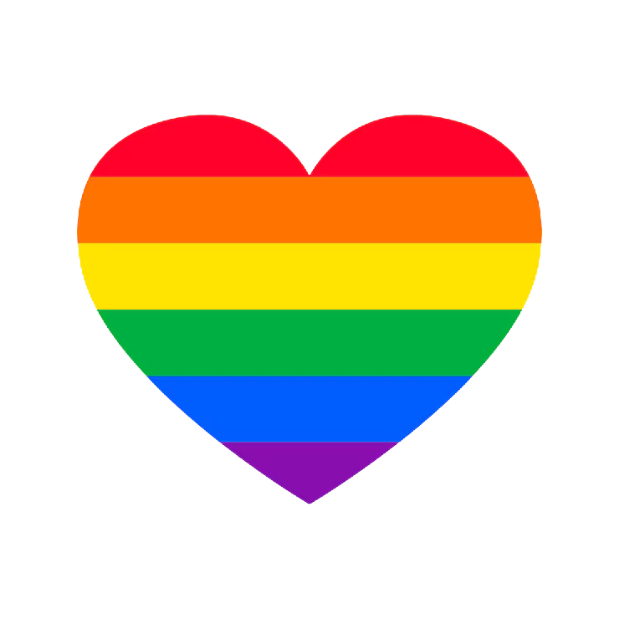 LGBTQ Rainbow heart