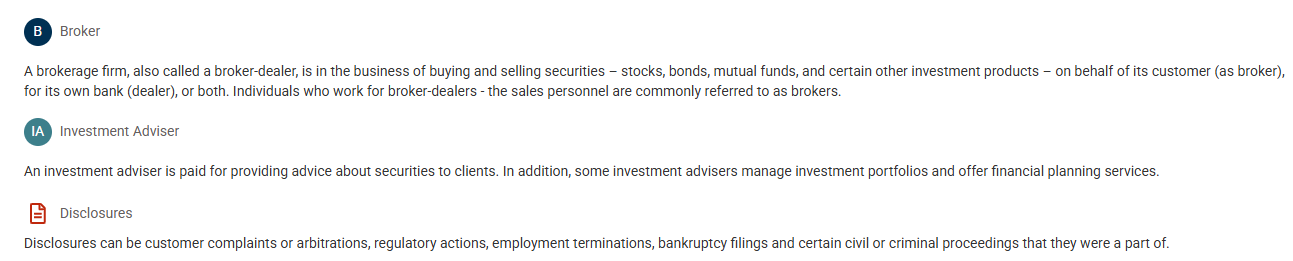 how do you know if someone is an investment advisor or a broker?