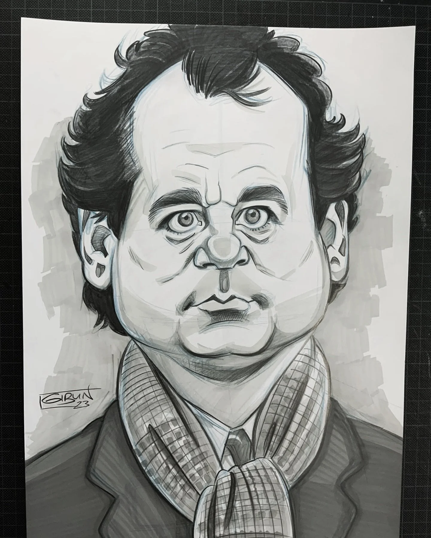 Just realised today&rsquo;s Groundhog Day! Enjoy this old Phil Connors sketch by way of celebration. 🦫🥳

#billmurray #philconnors #groundhogday #caricature #caricaturesketch