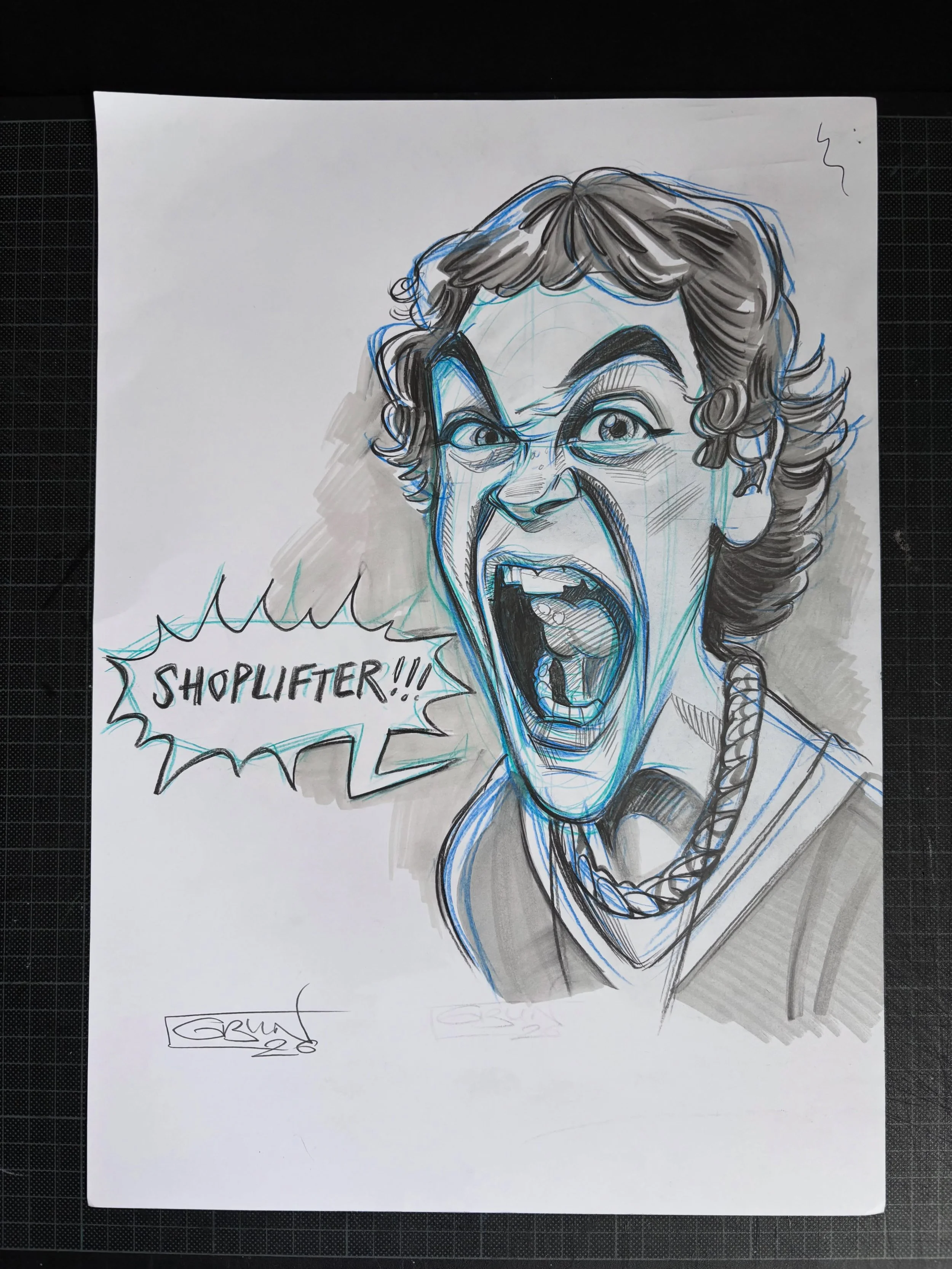 A hilariously off the wall moment I&rsquo;ve always enjoyed from one of my favourite 90s films. Ring any bells?

I actually started this sketch a couple of days ago (the eagle-eyed may have briefly spotted an earlier version in yesterday&rsquo;s time