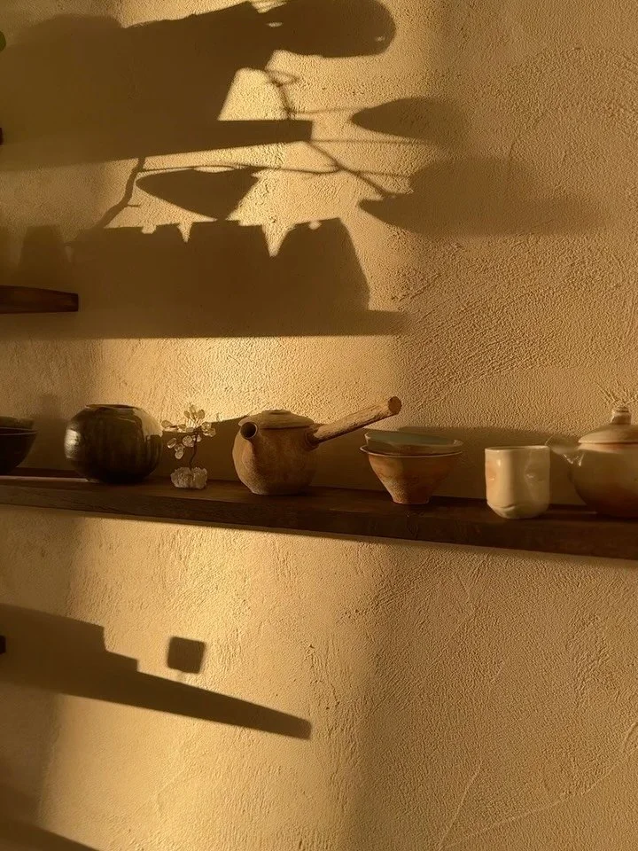 Our beautiful retail space is open &mdash; a quiet corner to slow down, sip, and browse mindful treasures.

✨ Clean high quality Open Sky tea range: Shou Puerh, Red, White, Liu Bao and more coming..🩵

✨ Local handmade ceramics

✨ byron bay candles +