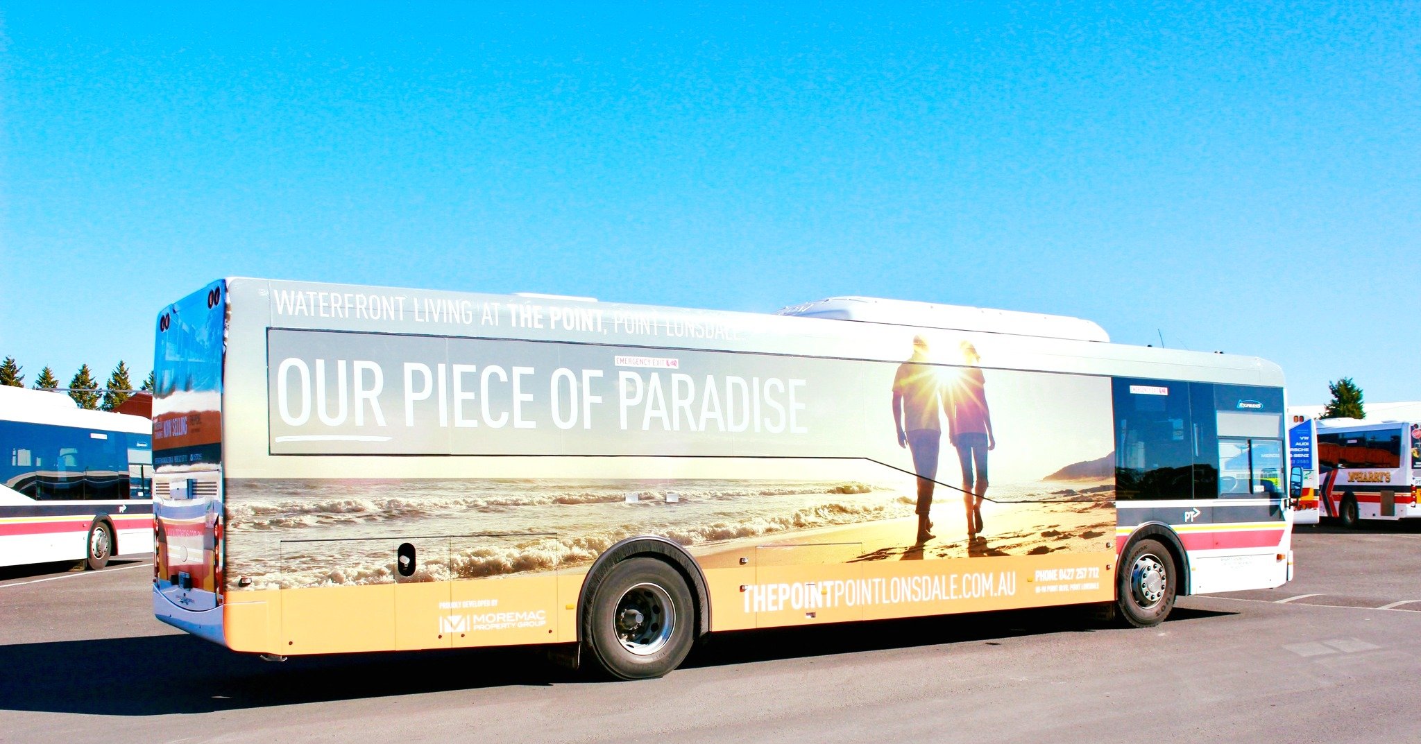 Get your point across like THE POINT bus wrap! A splash of vibrant colors cruising through the streets, bringing seaside vibes wherever it goes. Can't help but look at this coastal charm on wheels! 🚌🌊 

#PointLonsdalePride #CoastalVibes #BusWrapArt