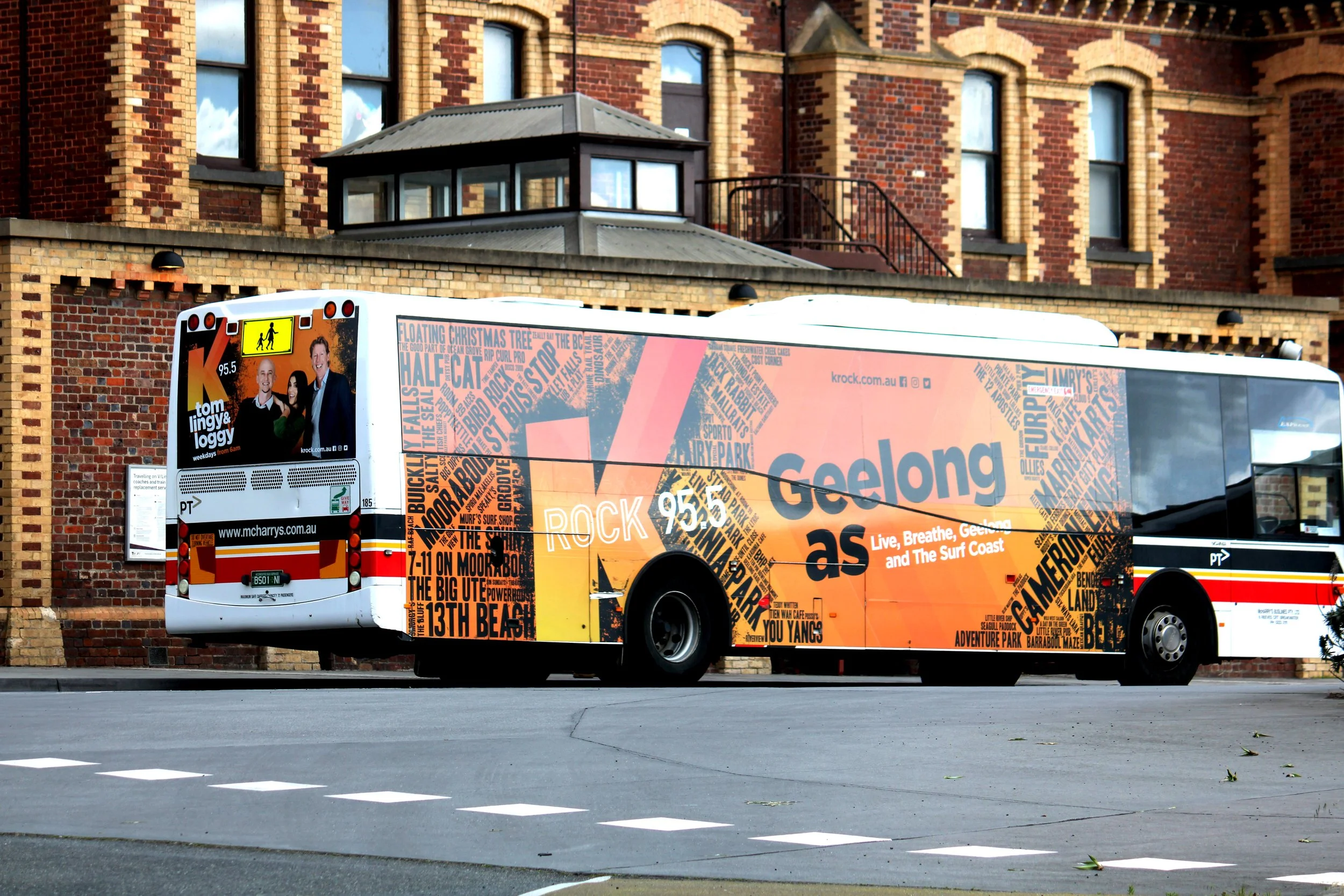 K-Rock Super Side and Back Bus Advertising