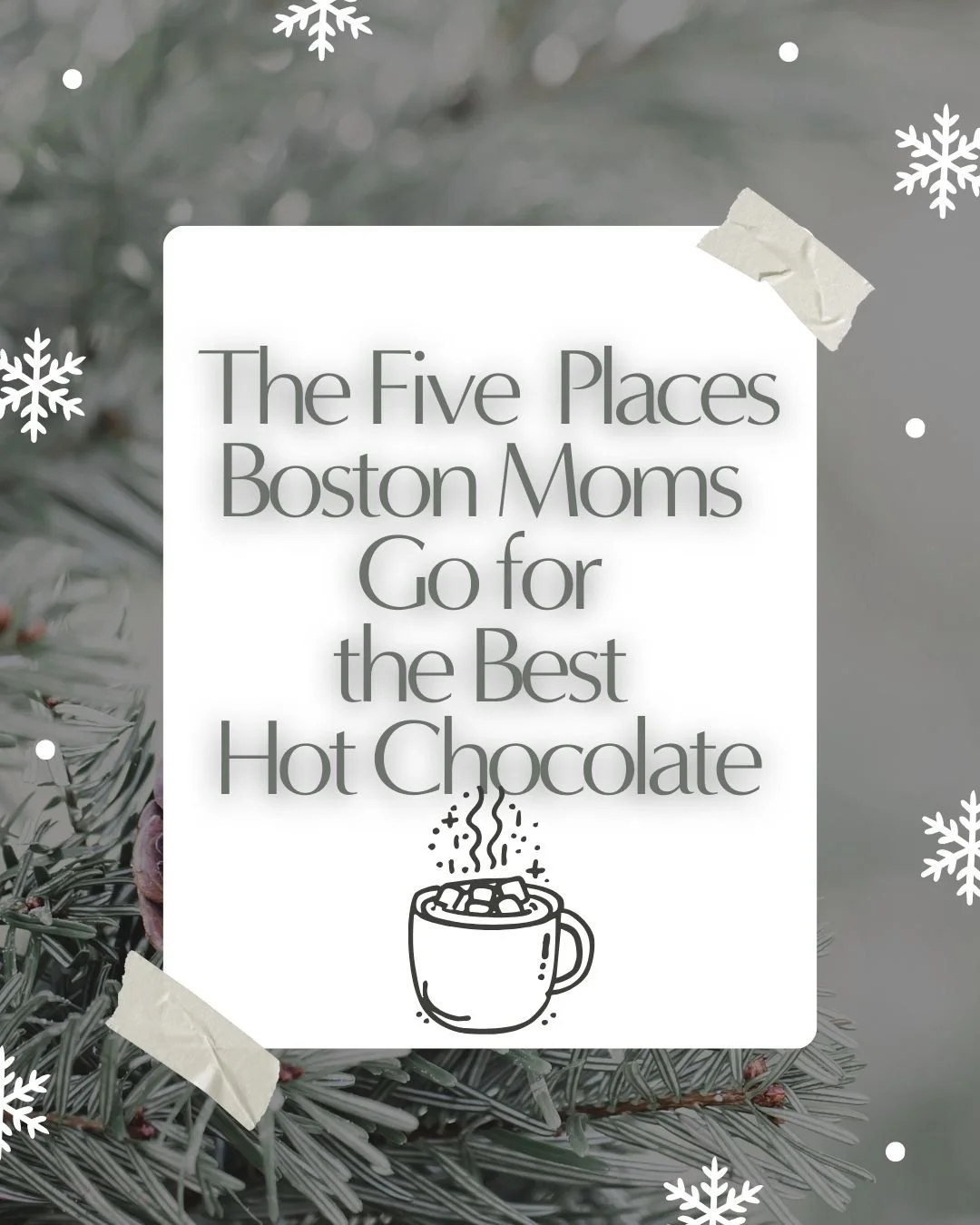 The Five Places Boston Moms Go for the Best Hot Chocolate